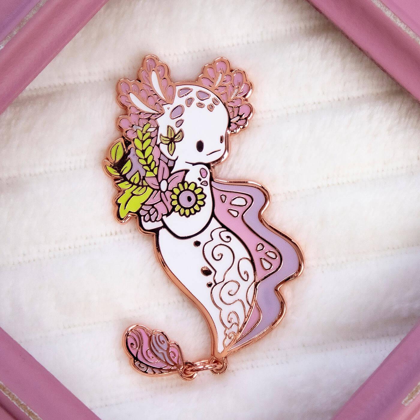 Axolotl Enamel Pin — 1400x1400 wallpaper