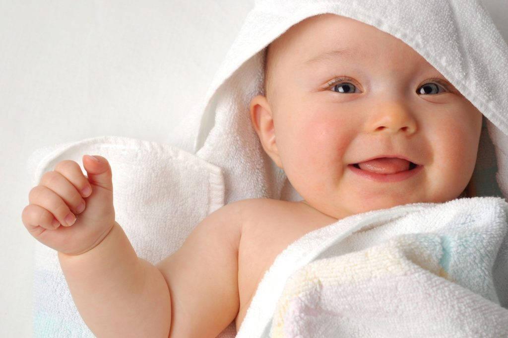 Baby Boy In White Towel — 1024x681 wallpaper