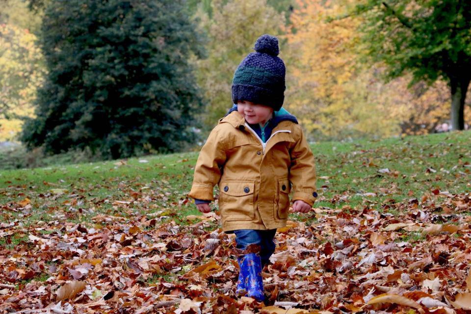 Baby Boy Wearing Cozy Brown Jacket — 960x640 wallpaper
