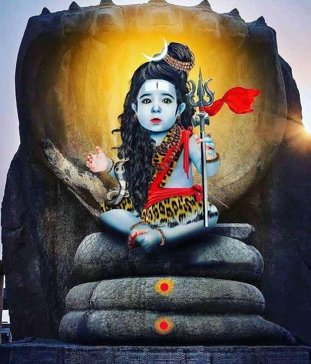 Baby Mahakal Art