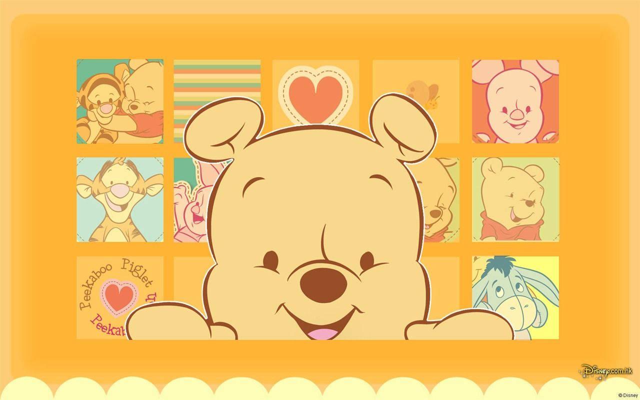 Baby Winnie The Pooh Plays Peekaboo — 1280x800 wallpaper