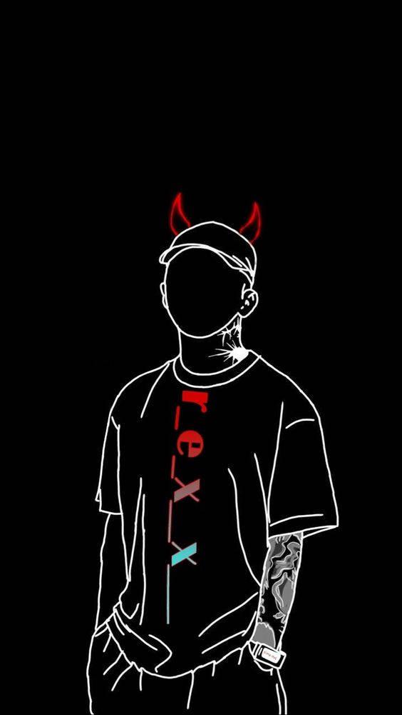 Bad Boy Patterned Concept — 564x1001 wallpaper
