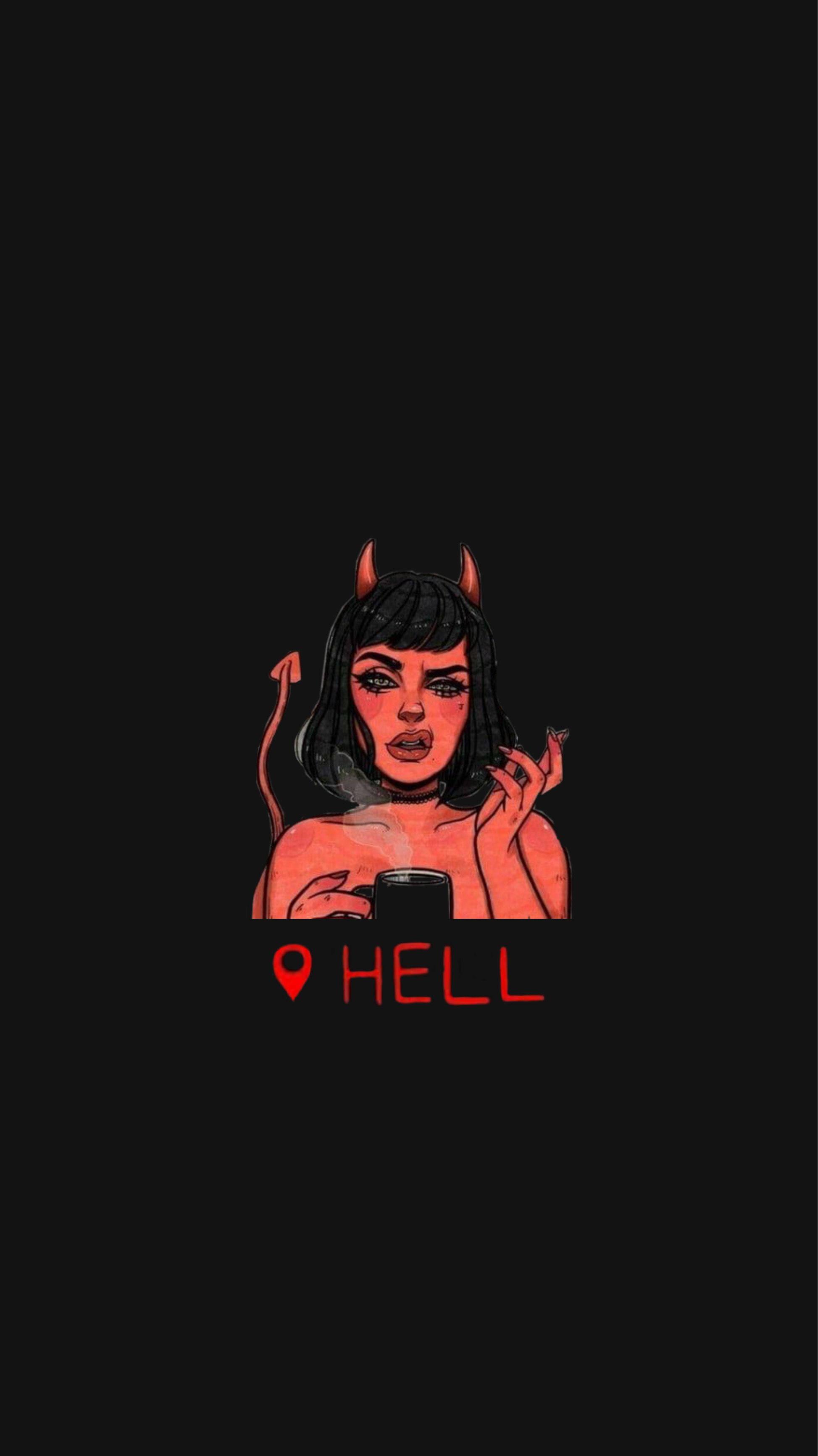 Baddie Hell Devil Girl — 1947x3464 wallpaper