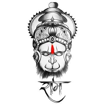 Bajrang Dal Pencil Art Representation of Lord Hanuman in HD — 355x355 wallpaper