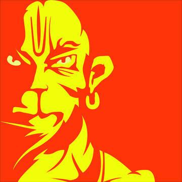 Bajrang Dal's Fierce Lord Hanuman HD — 360x360 wallpaper