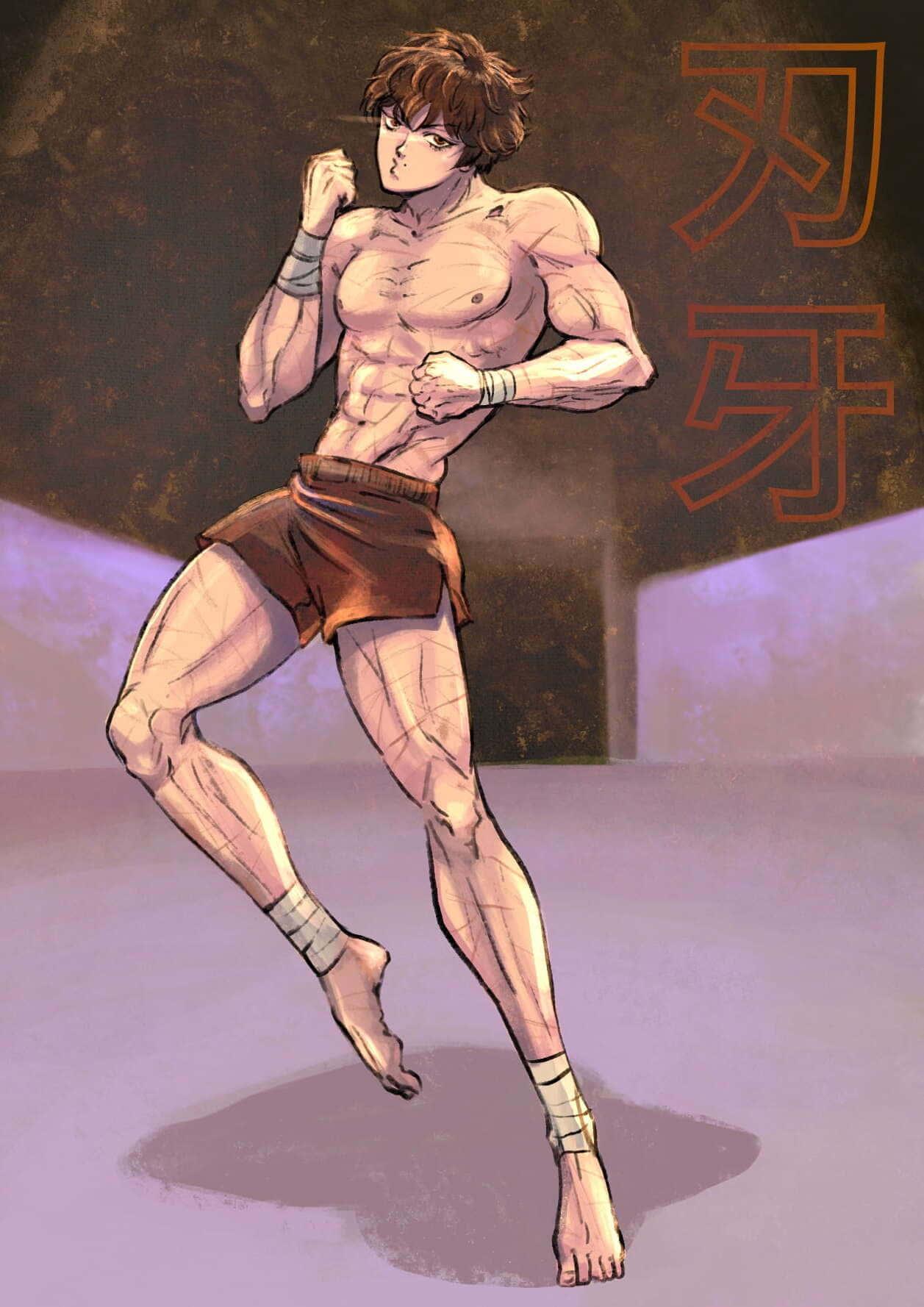 Baki Hanma achieves his goals through hard martial arts training — 1257x1778 wallpaper