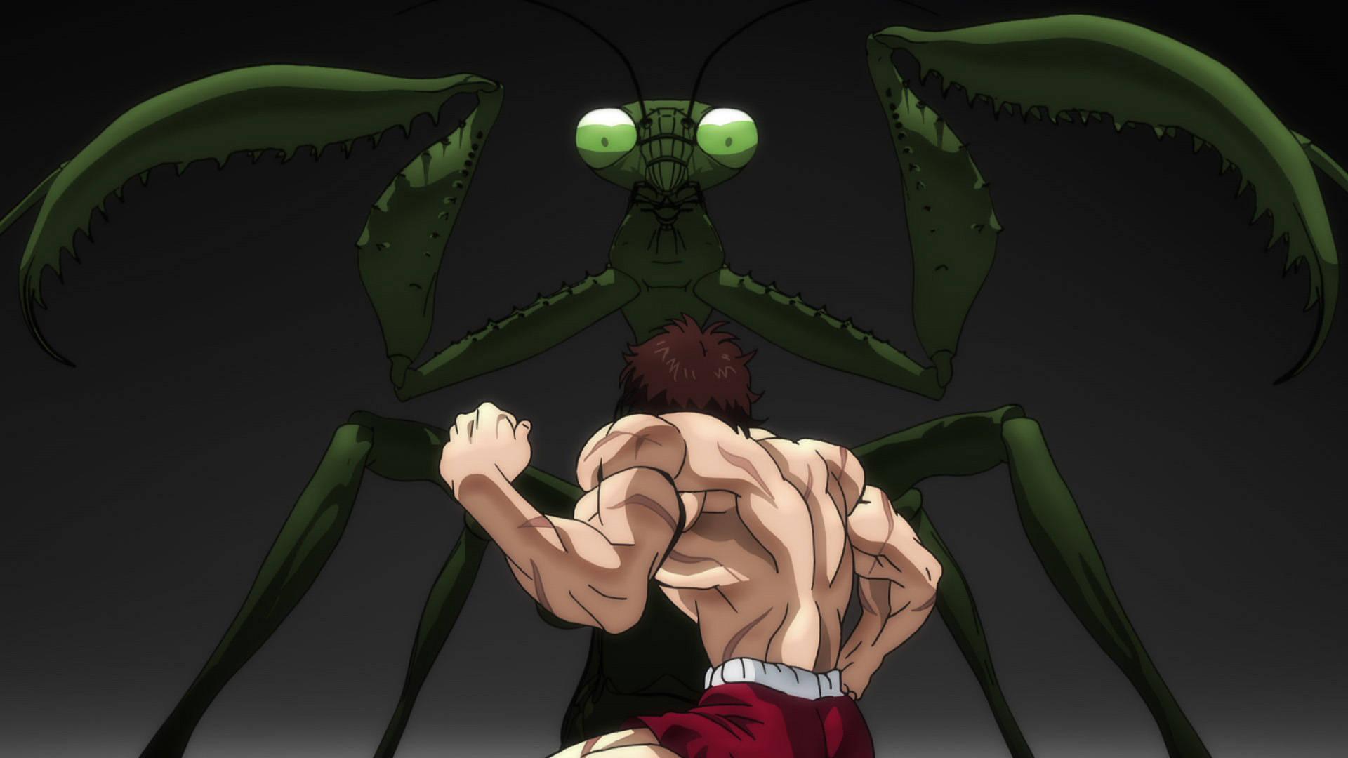 Baki Hanma Against Green Mantis — 1920x1080 wallpaper