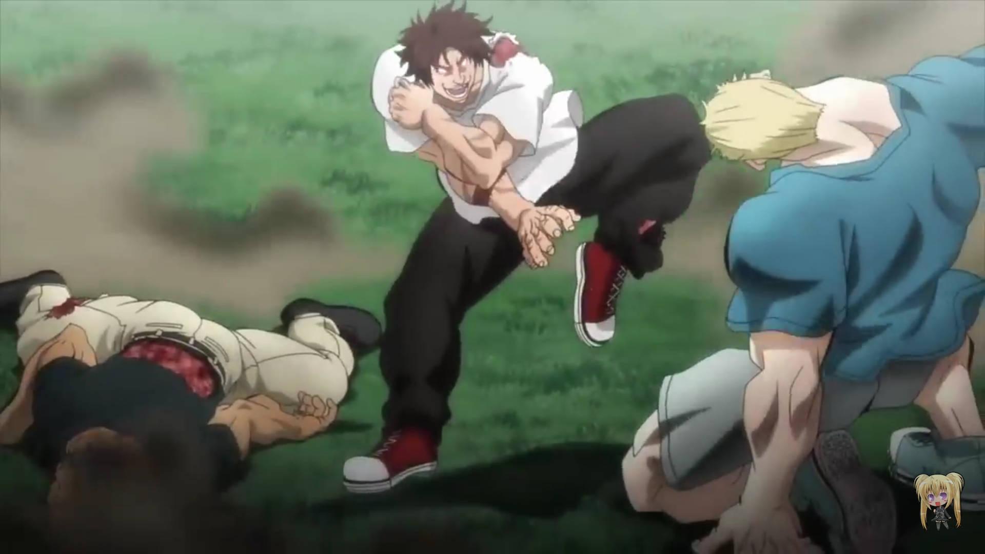 Baki Hanma Against Two Enemies — 1920x1080 wallpaper