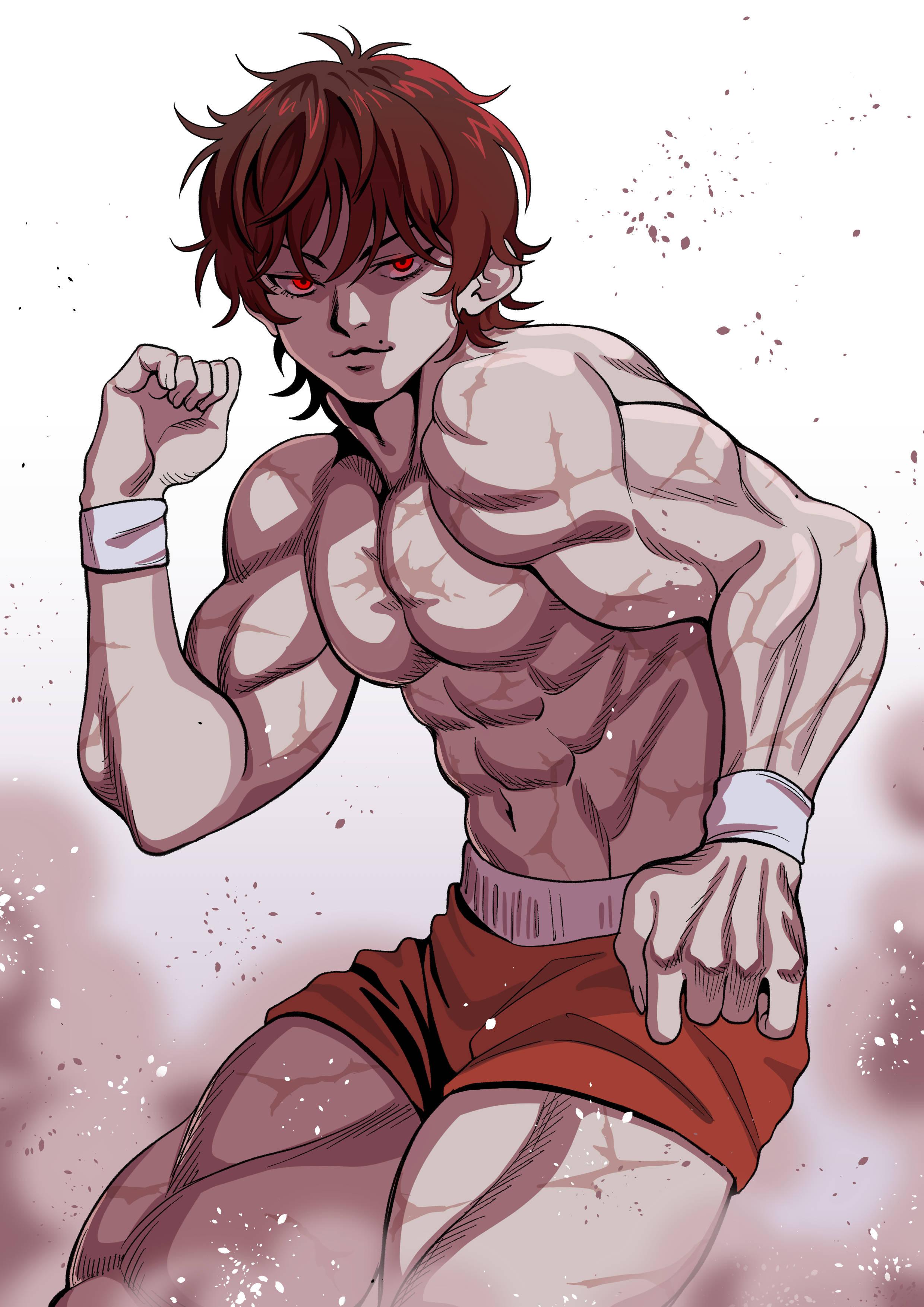Baki Hanma Fighting Pose Art — 2480x3507 wallpaper
