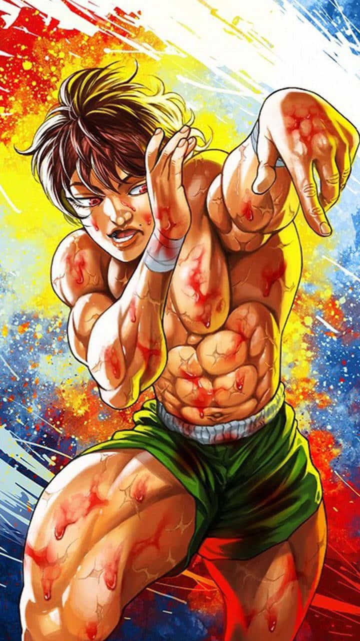Baki Hanma ready to take on his opponent — 720x1280 wallpaper