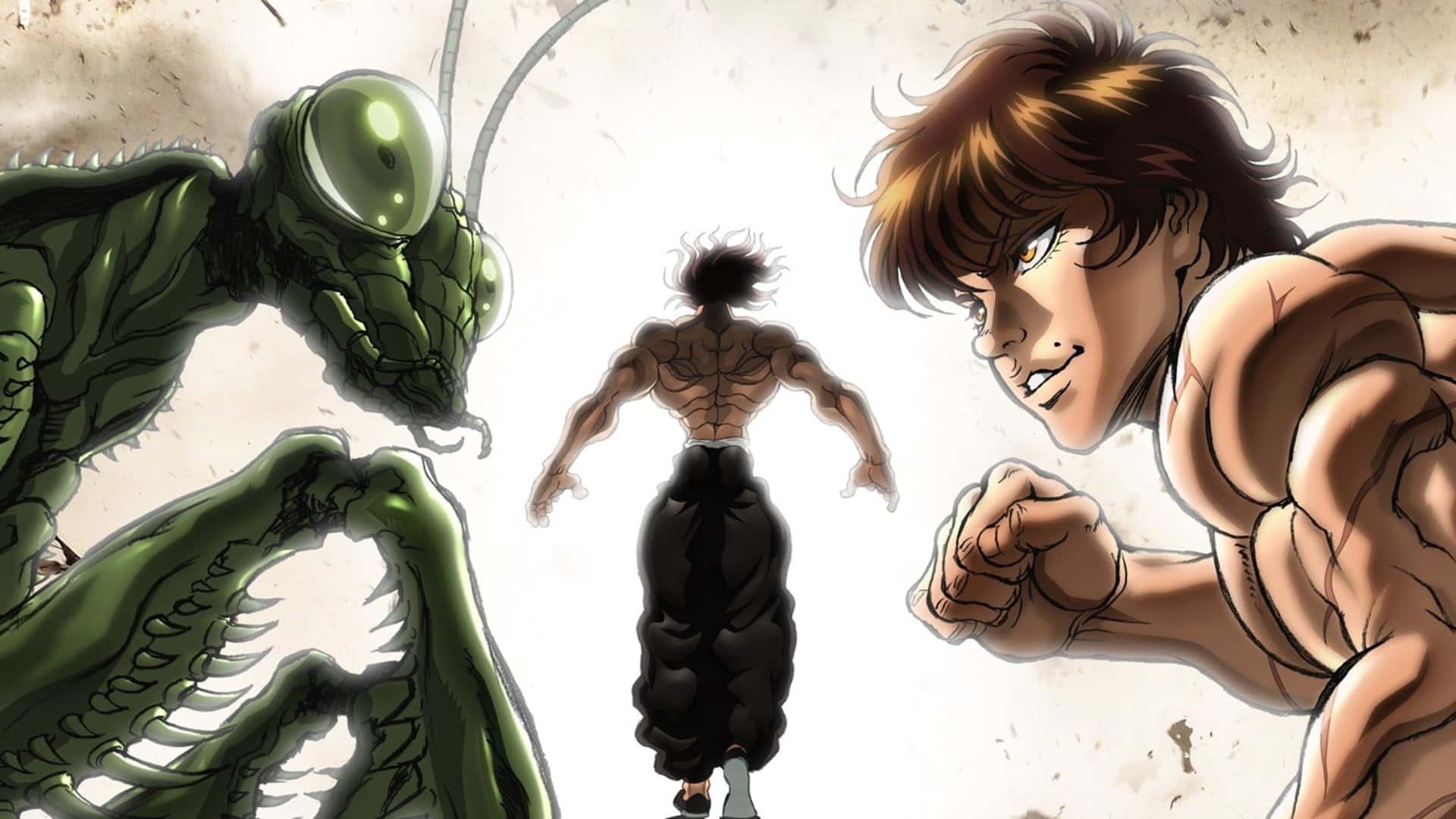 Baki Hanma Vigorously Training — 1920x1080 wallpaper