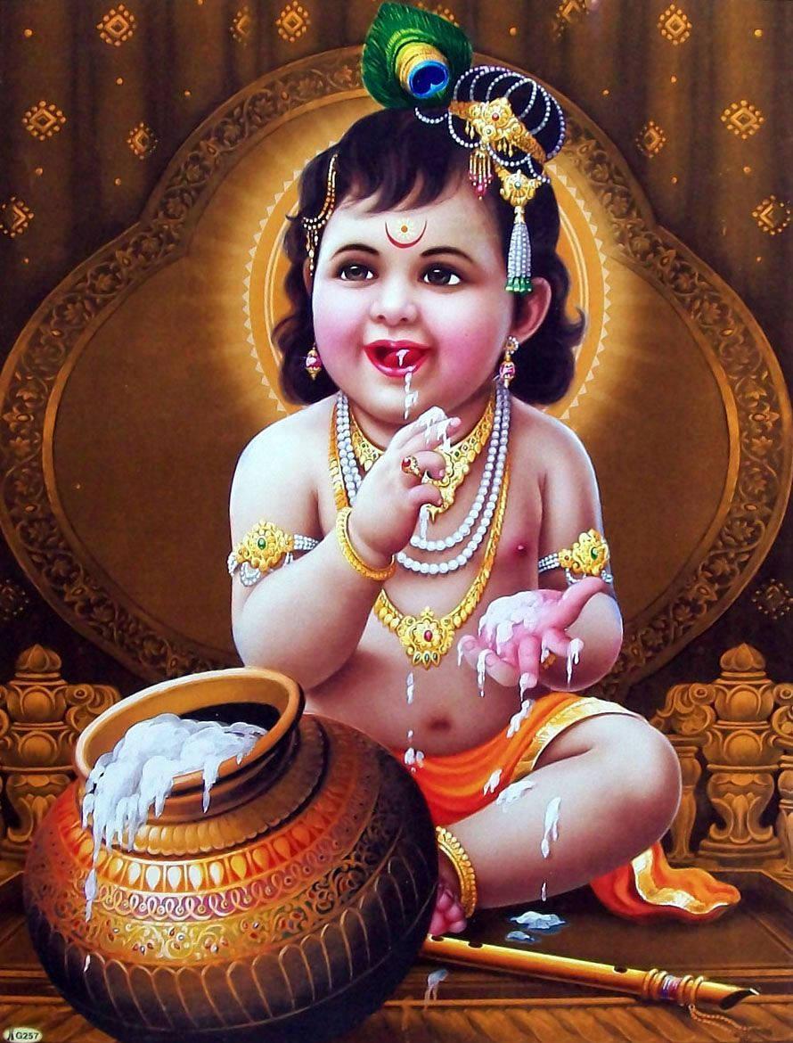Bal Krishna Smiling — 890x1170 wallpaper
