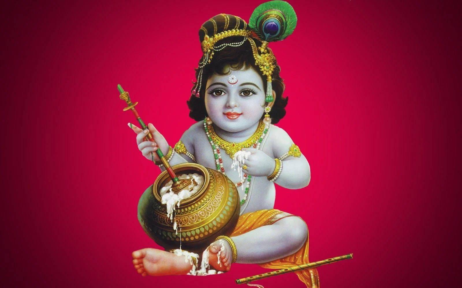 Bal Krishna With Hrdayamodana — 1600x1000 wallpaper