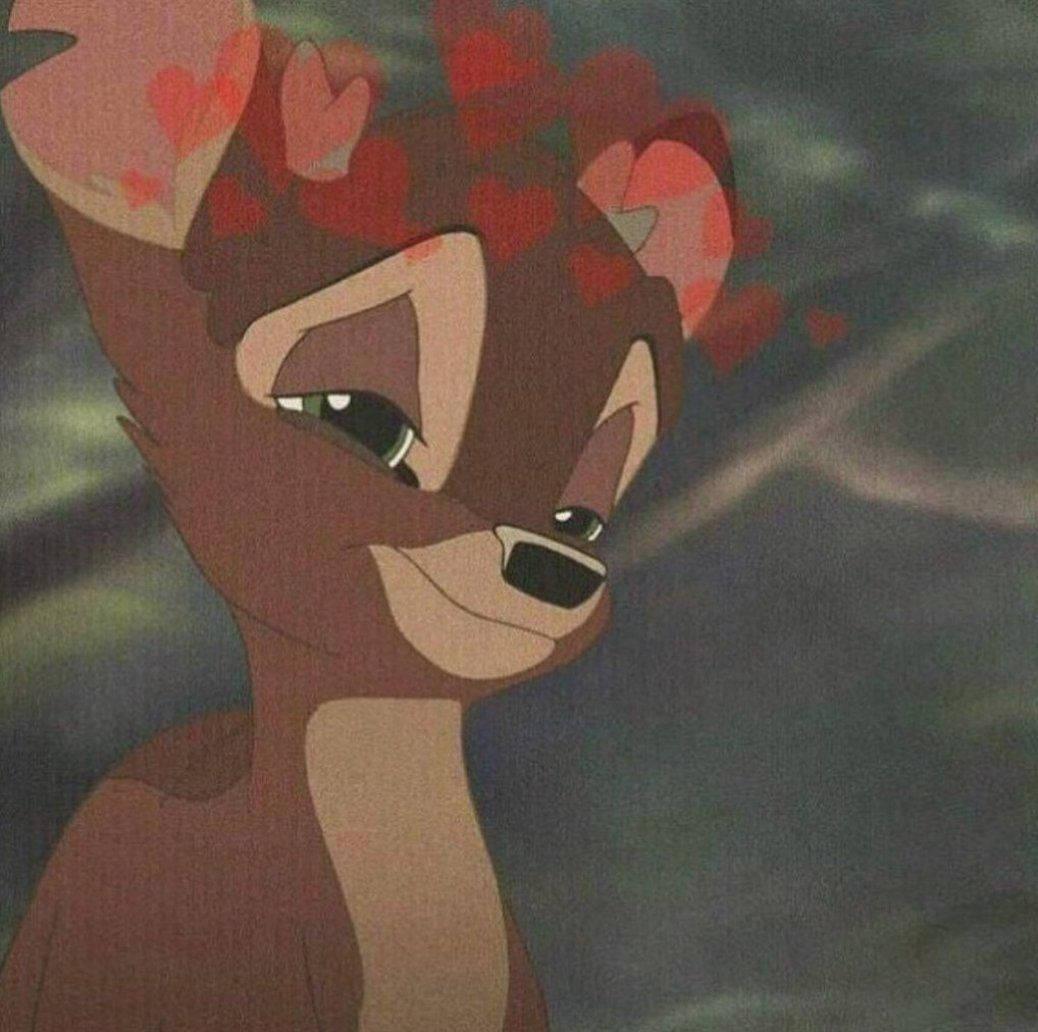 Bambi With Heart Crown Instagram PFP — 1038x1032 wallpaper