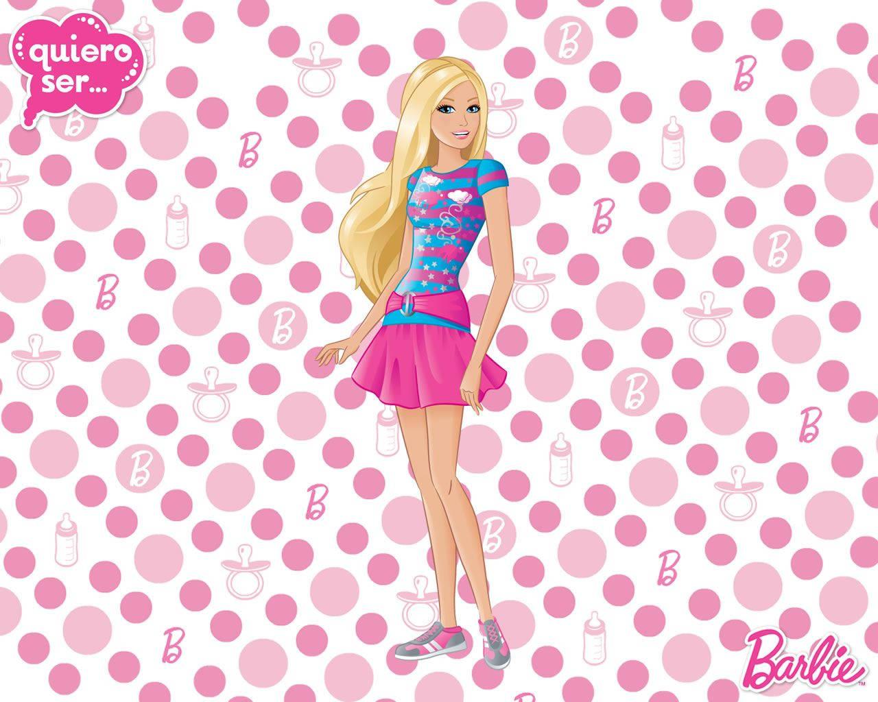 Barbie steps out in style in the city — 1280x1024 wallpaper