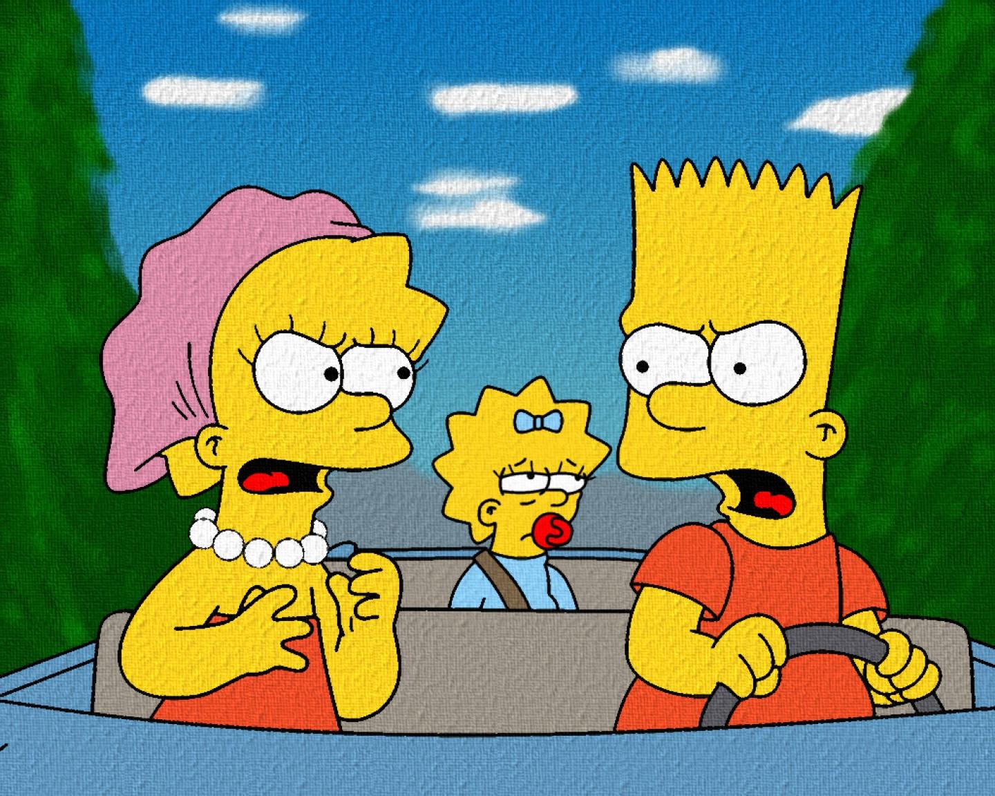 Bart Simpson With His Siblings — 1440x1151 wallpaper
