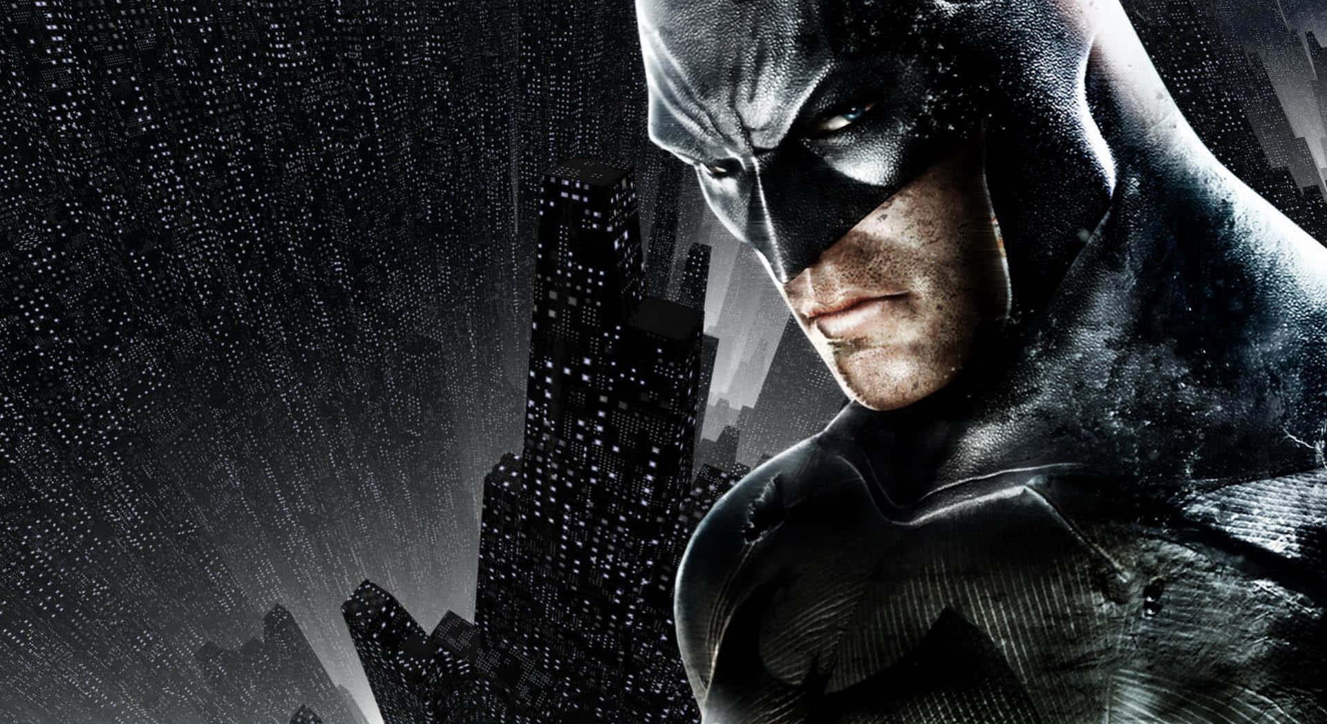 Batman And Gotham City Building Picture — 1920x1048 wallpaper