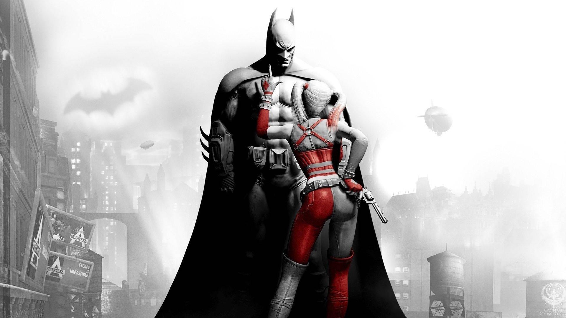 Batman and Harley Quinn join forces to eliminate evil. — 1920x1080 wallpaper