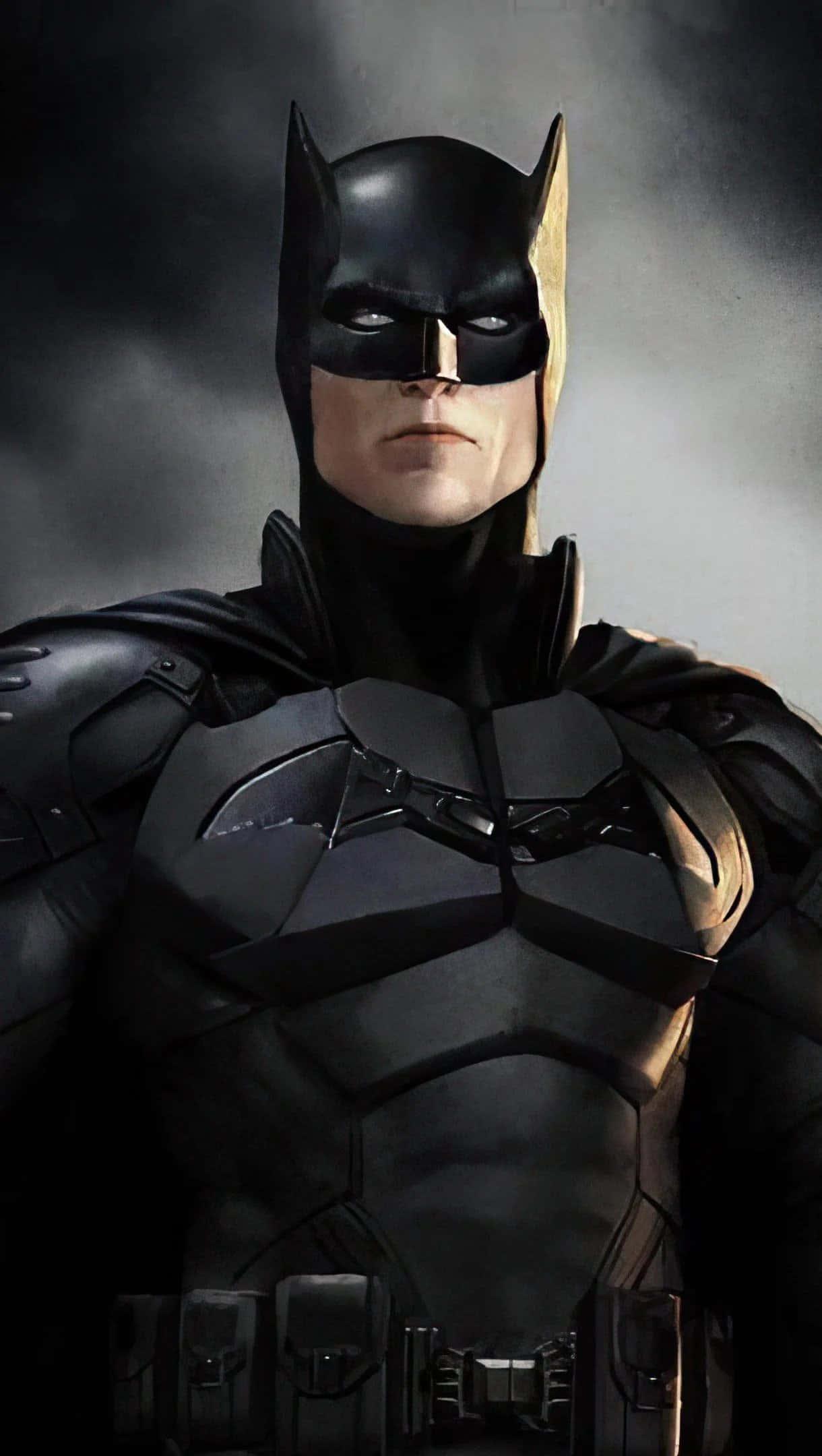 Batman Art With Smoke Background Picture — 1220x2160 wallpaper