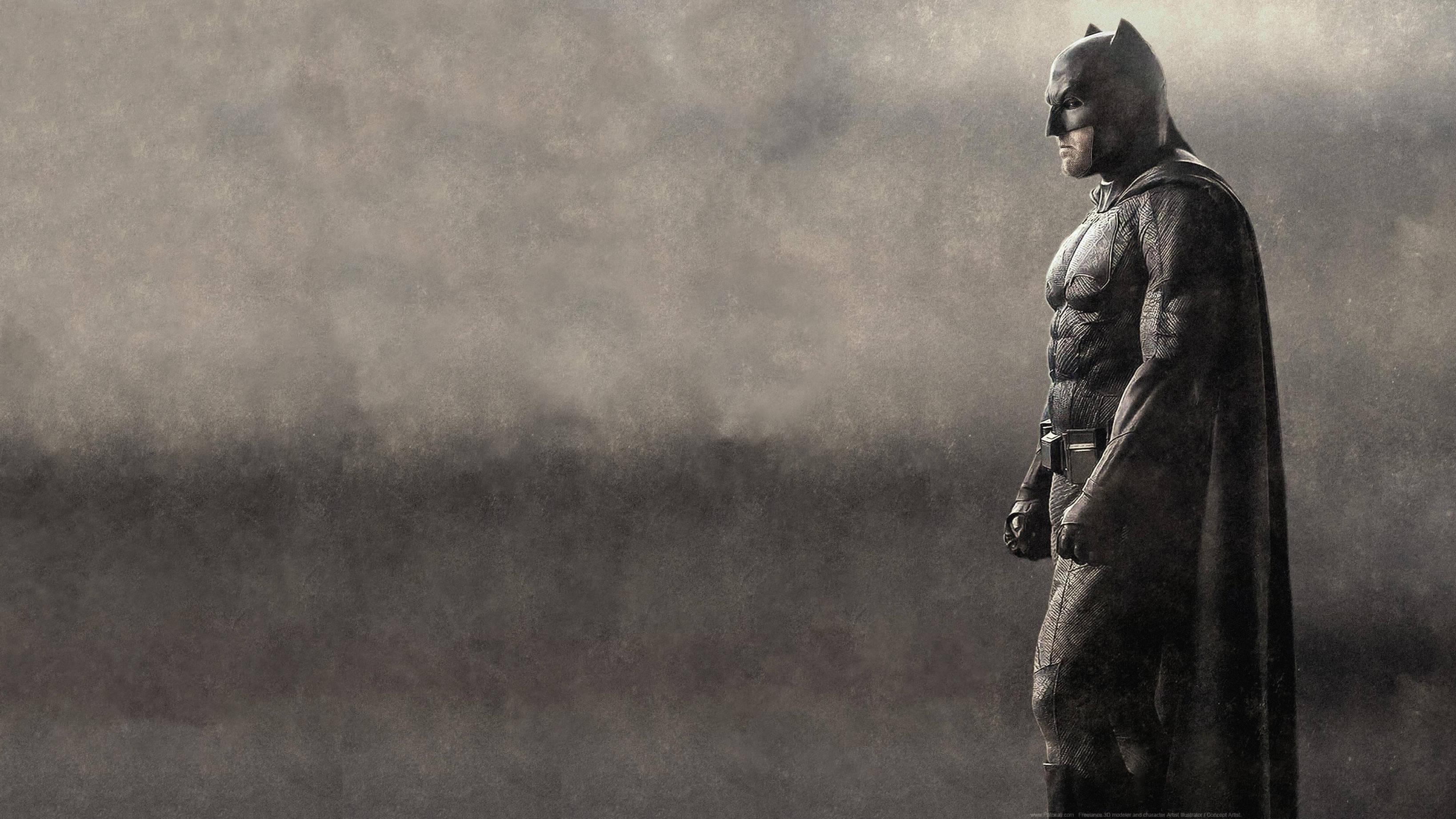 Batman Black And White 4k — 3276x1842 wallpaper
