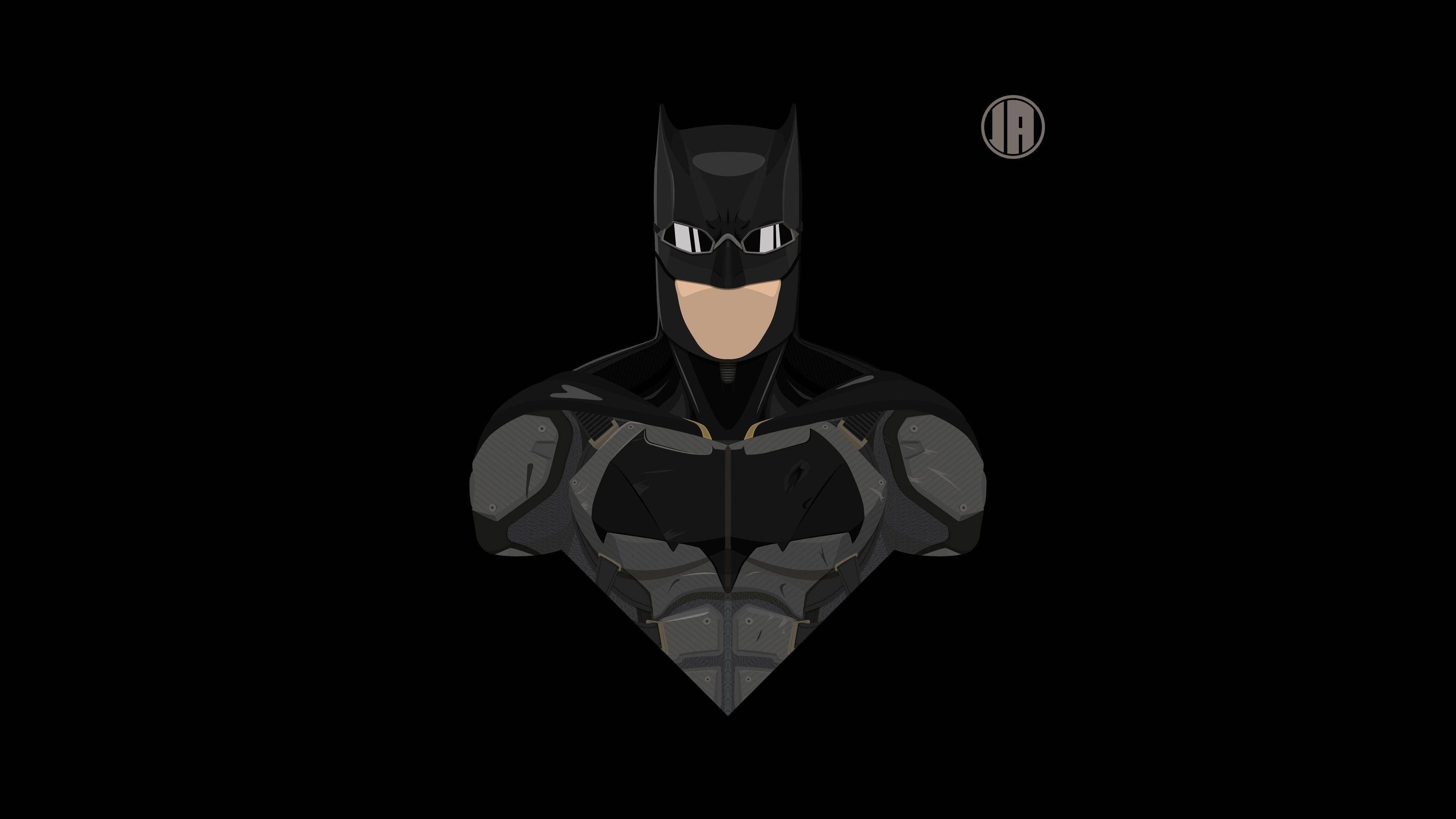 Batman Cartoon Illustration 4K — 3840x2160 wallpaper