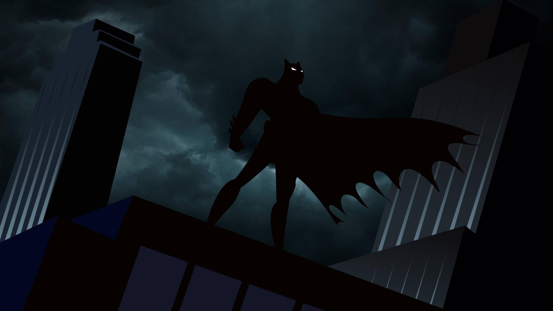 Batman Cartoon Silhouette — 1920x1080 wallpaper