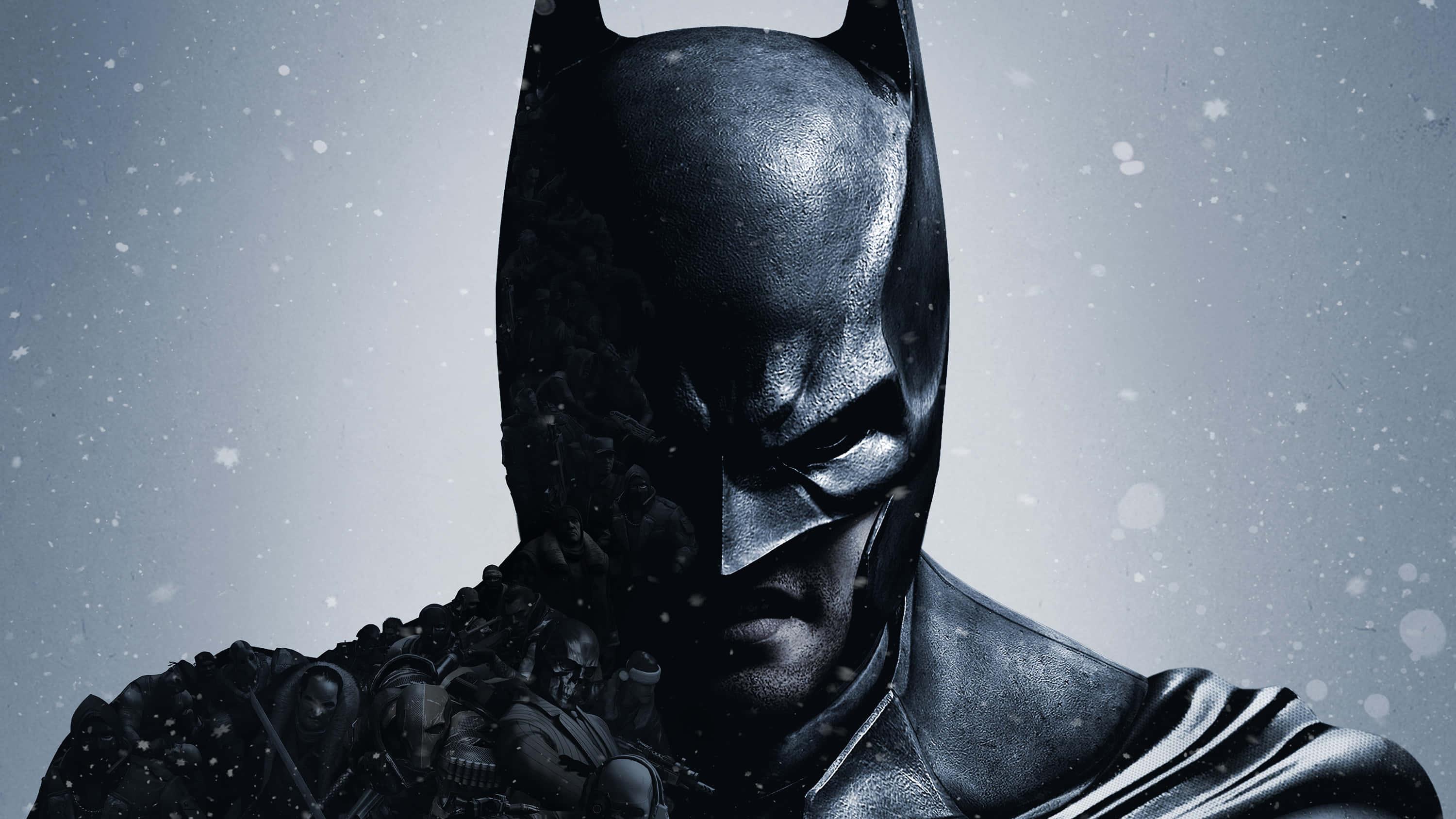 Batman Close-Up During Rain Picture — 3000x1688 wallpaper