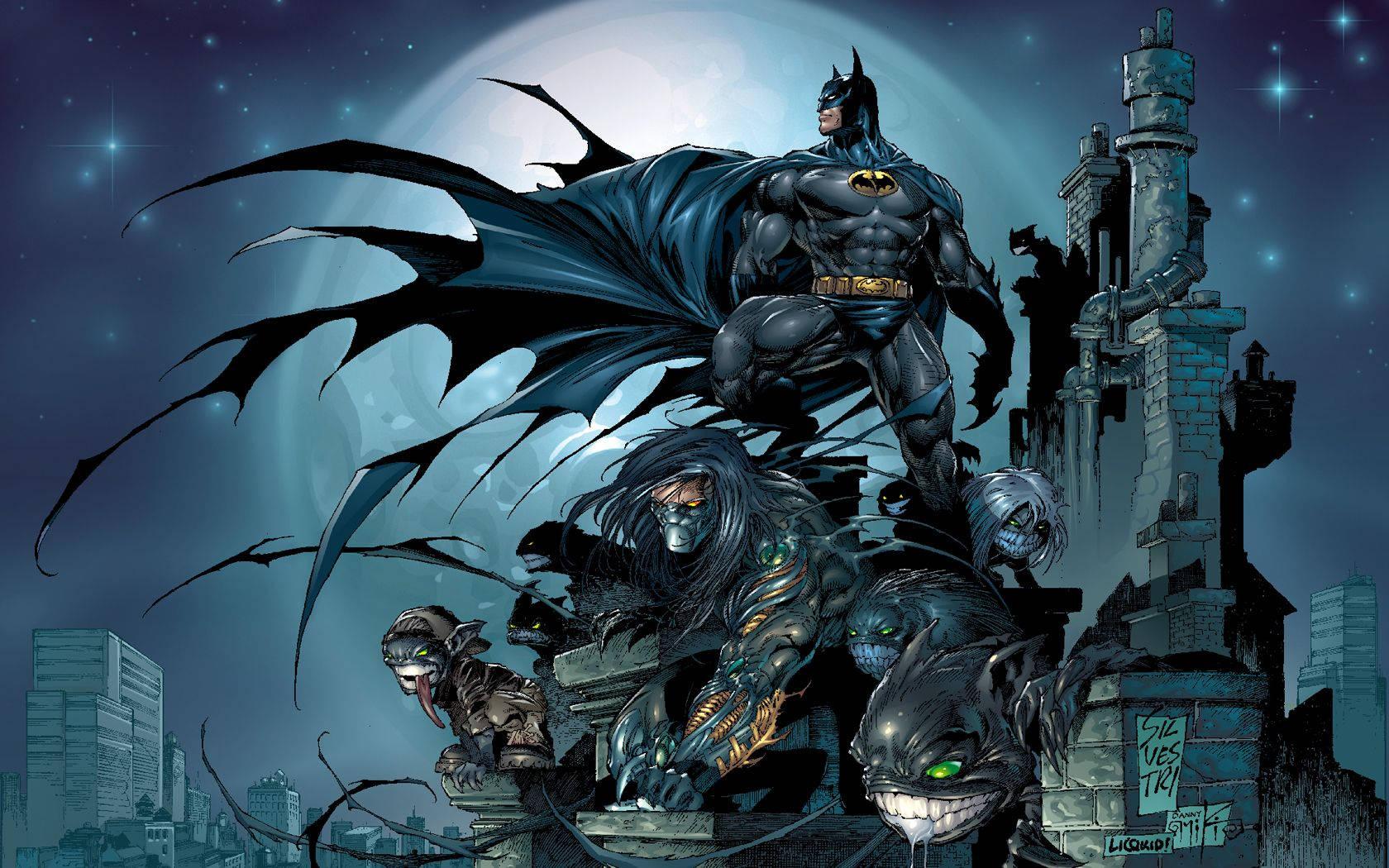 Batman Comics Drawing — 1680x1050 wallpaper