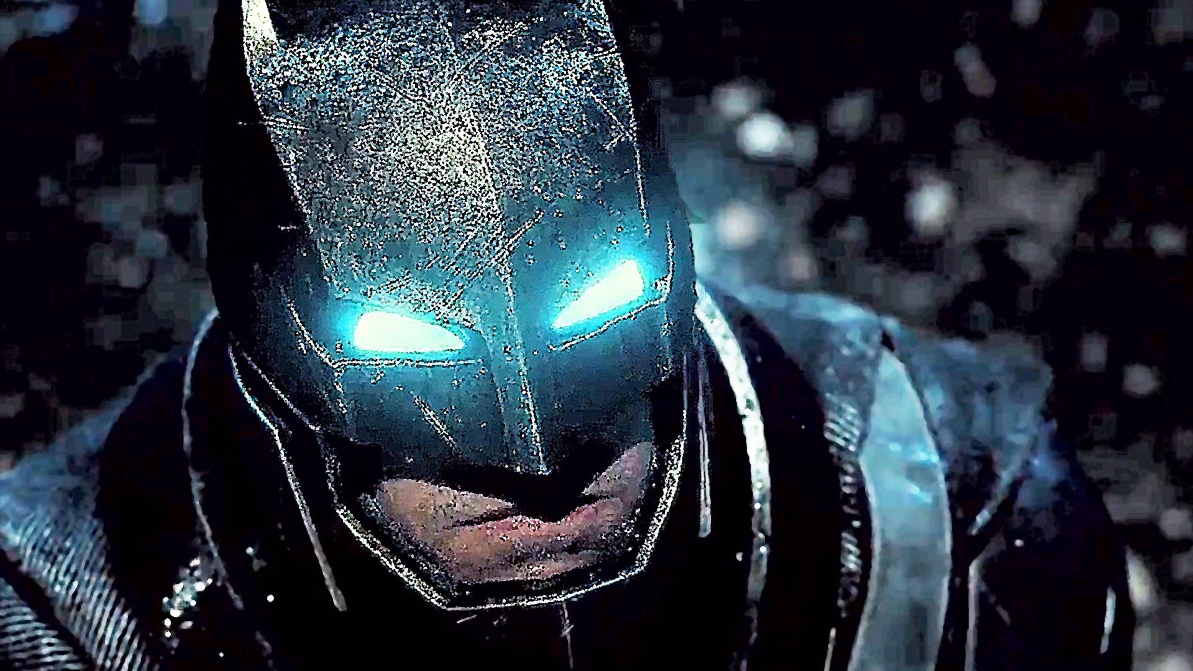 Batman Glowing Blue Eyes 4K — 3840x2160 wallpaper