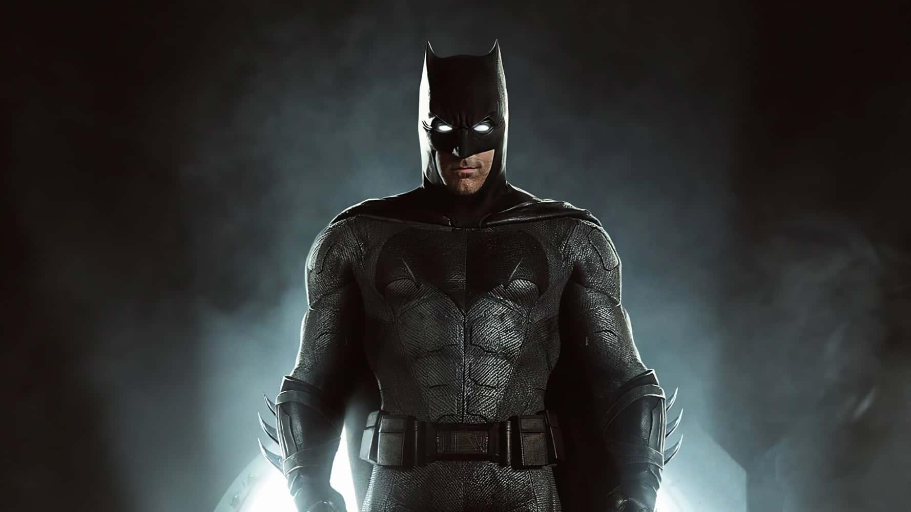 Batman Glowing Eyes And Spotlight Picture — 1778x1000 wallpaper
