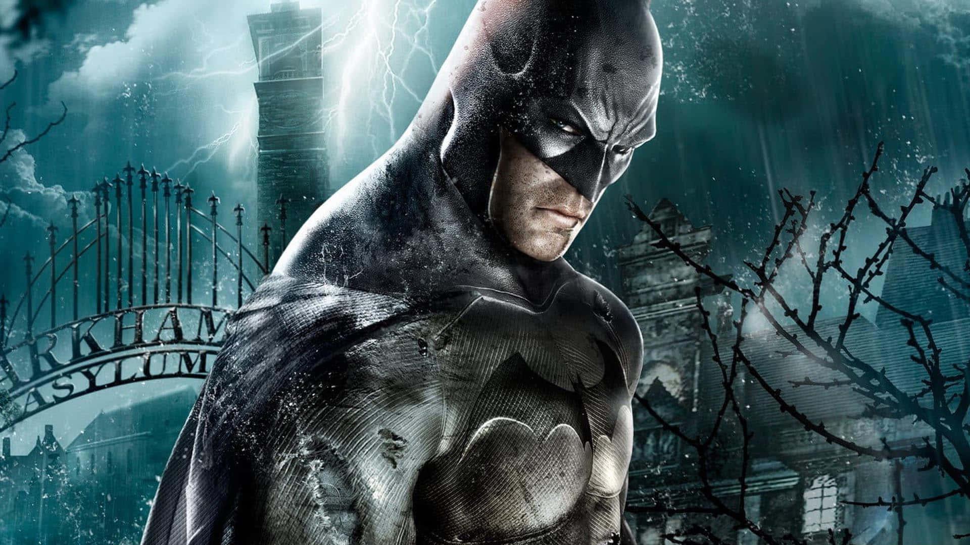 Batman In Arkham Asylum In The Rain Picture — 1920x1080 wallpaper