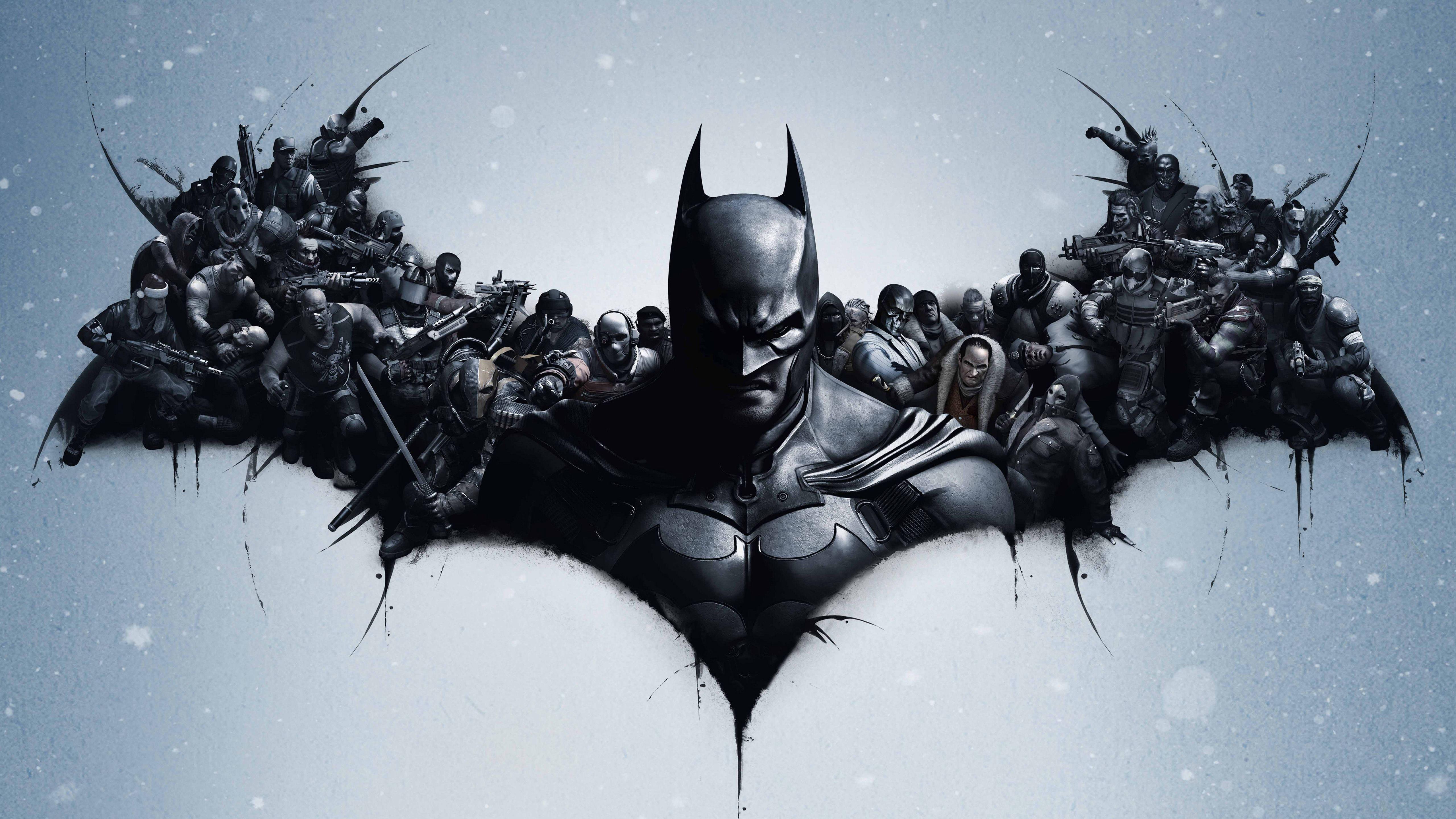 Batman logo artwork — 5120x2880 wallpaper