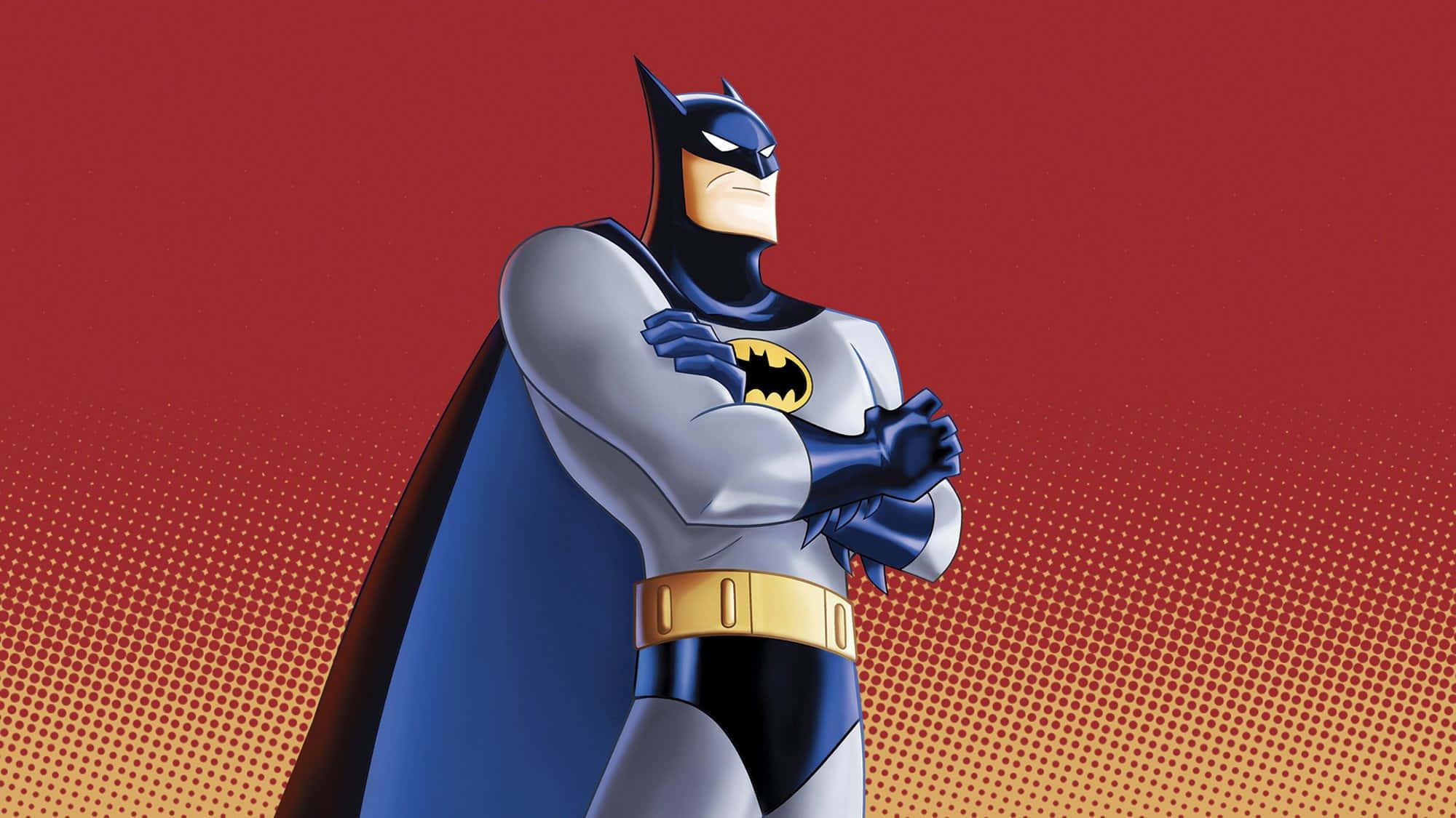 Batman Retro Cartoon Art Picture — 2000x1125 wallpaper