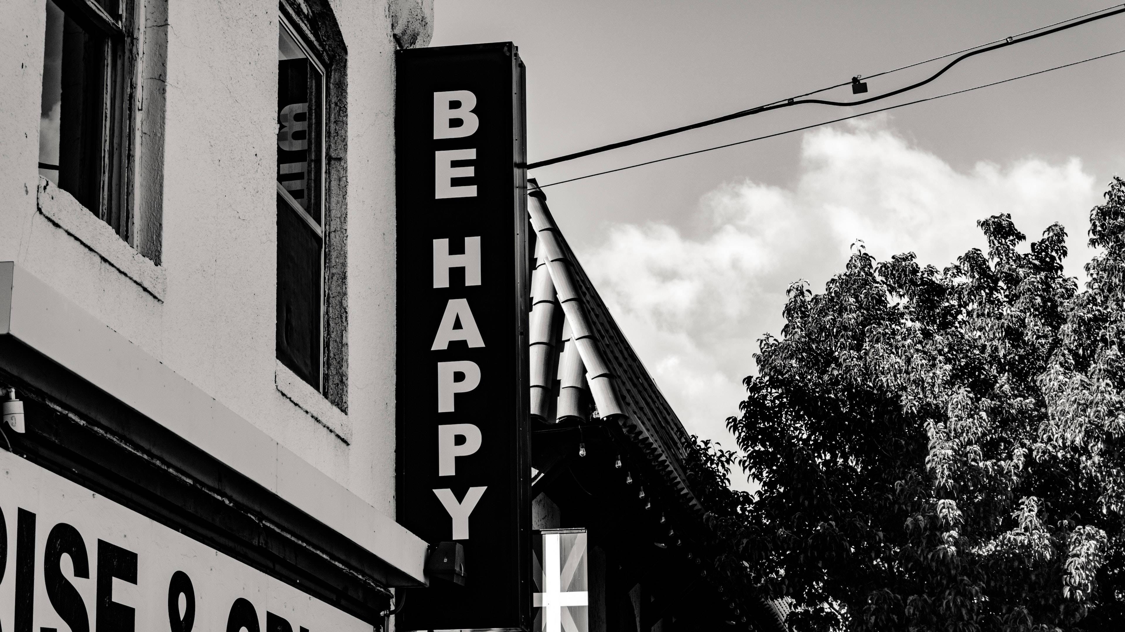 Be Happy 4K Ultra HD Motivational — 3840x2160 wallpaper