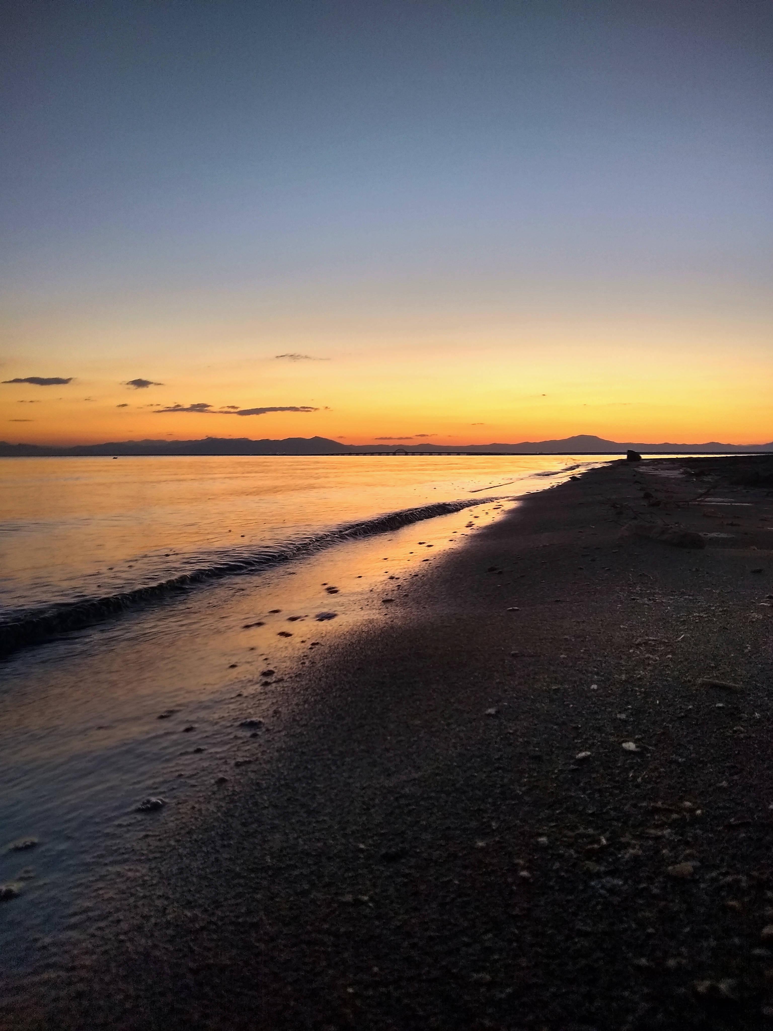 Beach Sunset Ios 16 — 3072x4096 wallpaper