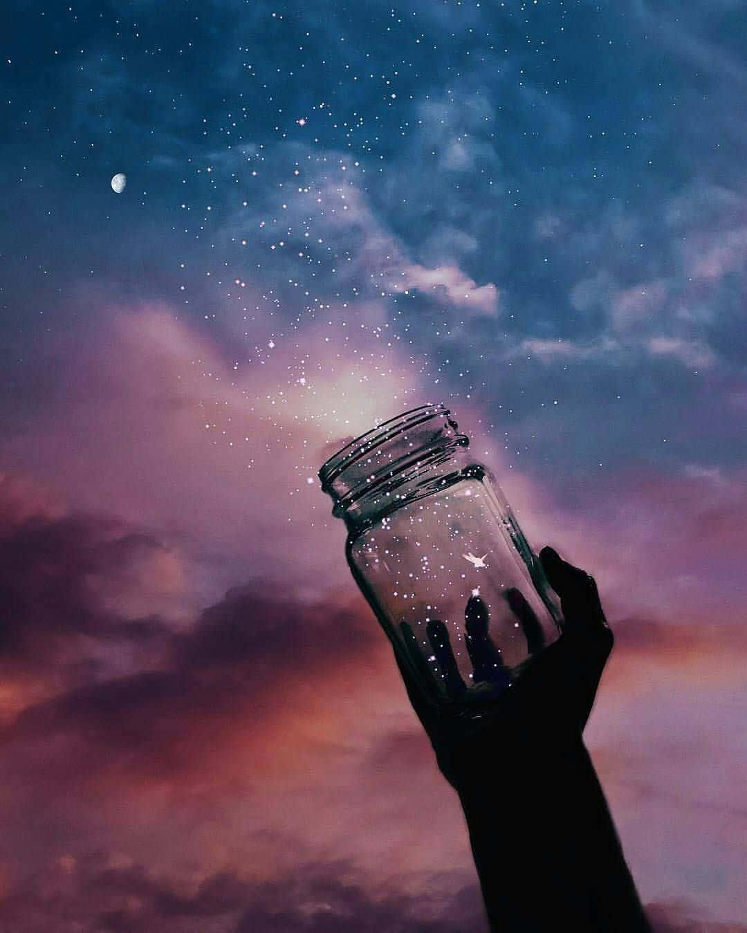 Beautiful Hand Holding Up A Glass Jar Picture — 1080x1349 wallpaper