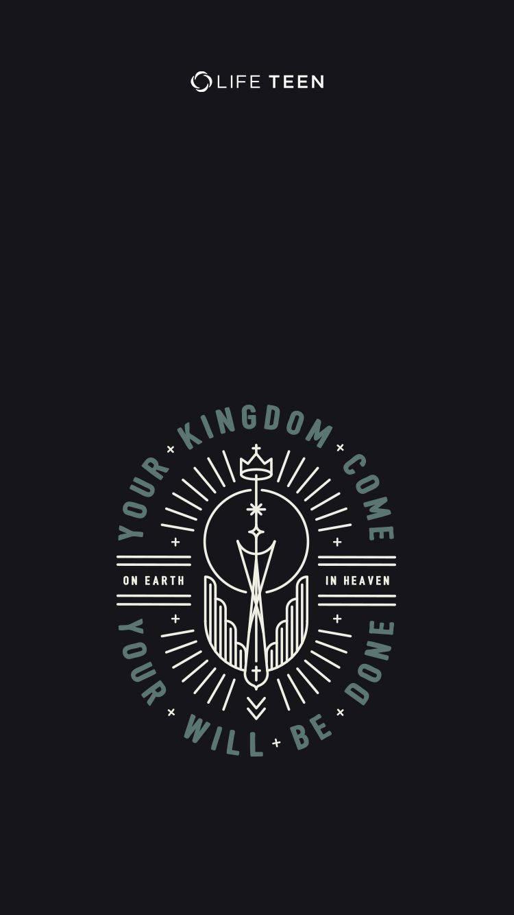 Beautiful Logo With Aesthetic Christian Display — 750x1334 wallpaper