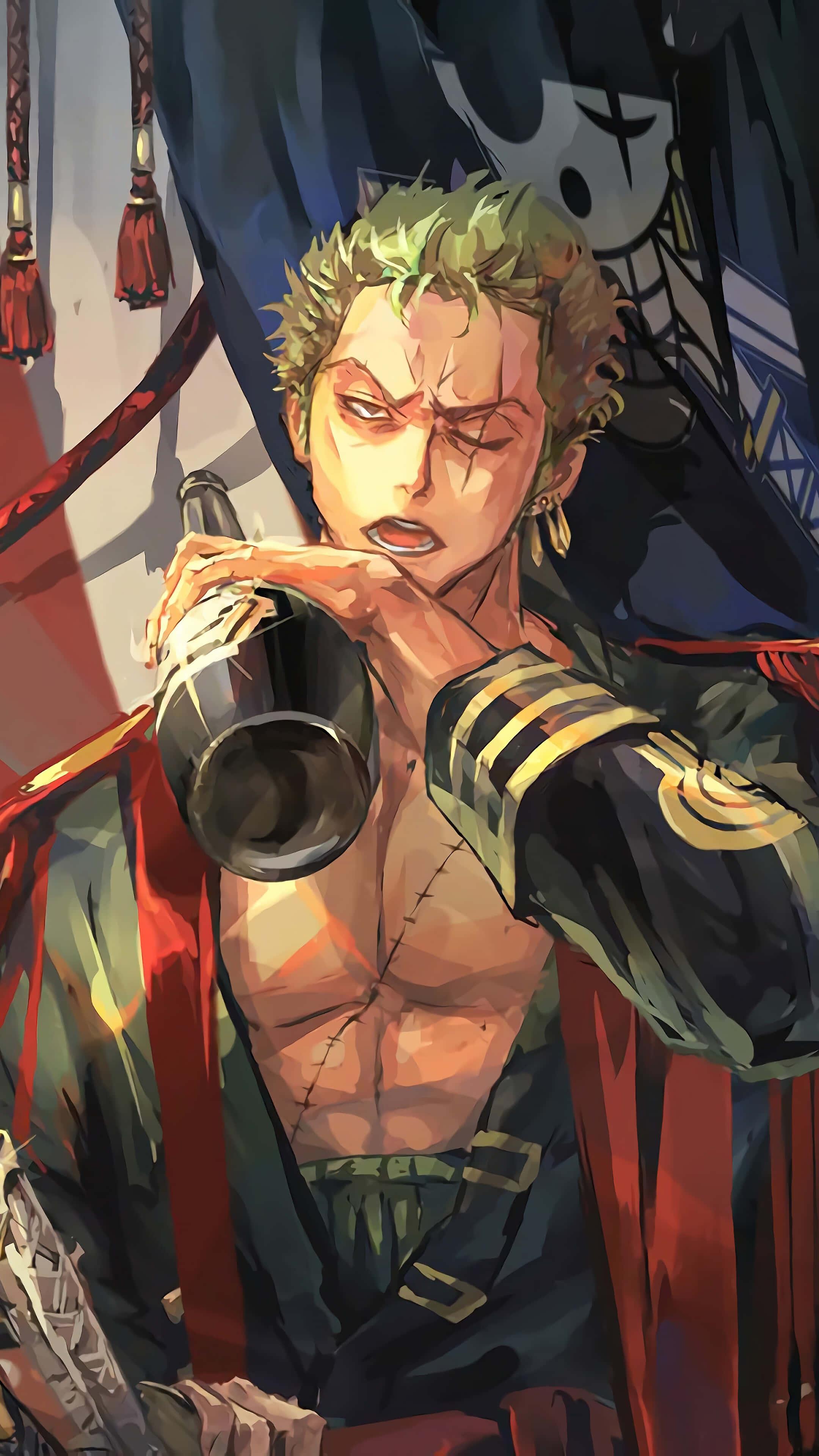 Become a true master of the sword with Zoro — 2160x3840 wallpaper