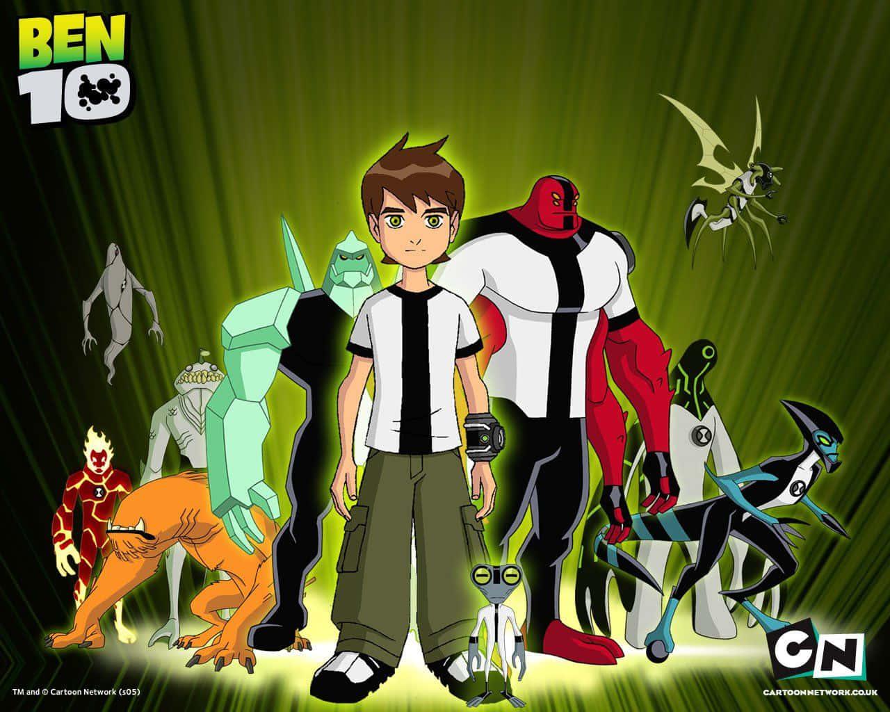 Ben 10 Fighting an Alien — 1280x1024 wallpaper