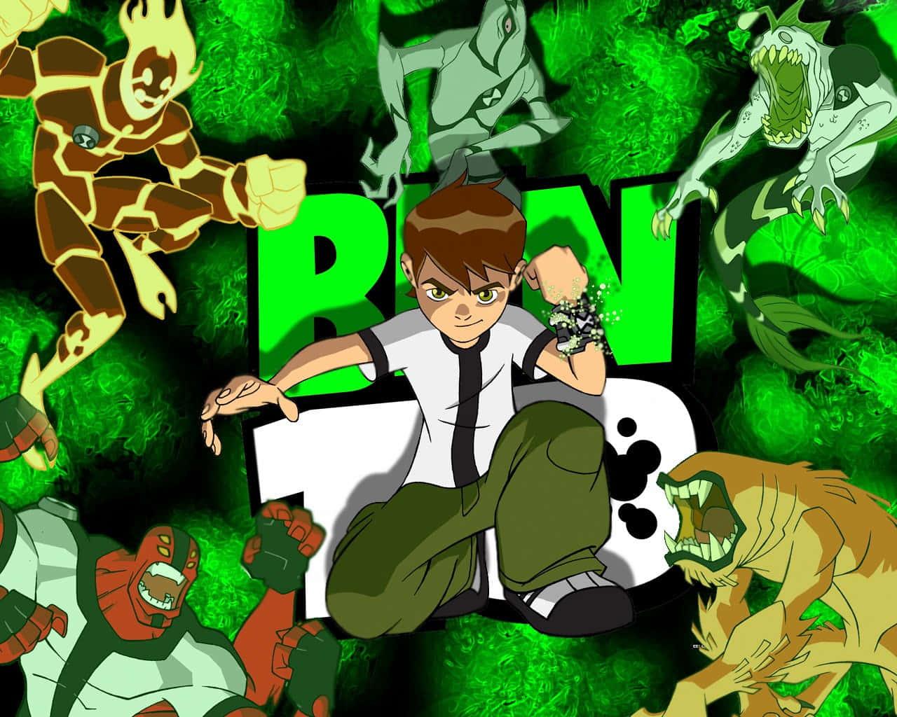Ben 10 in Action: Transforming into an Alien Hero — 1280x1024 wallpaper
