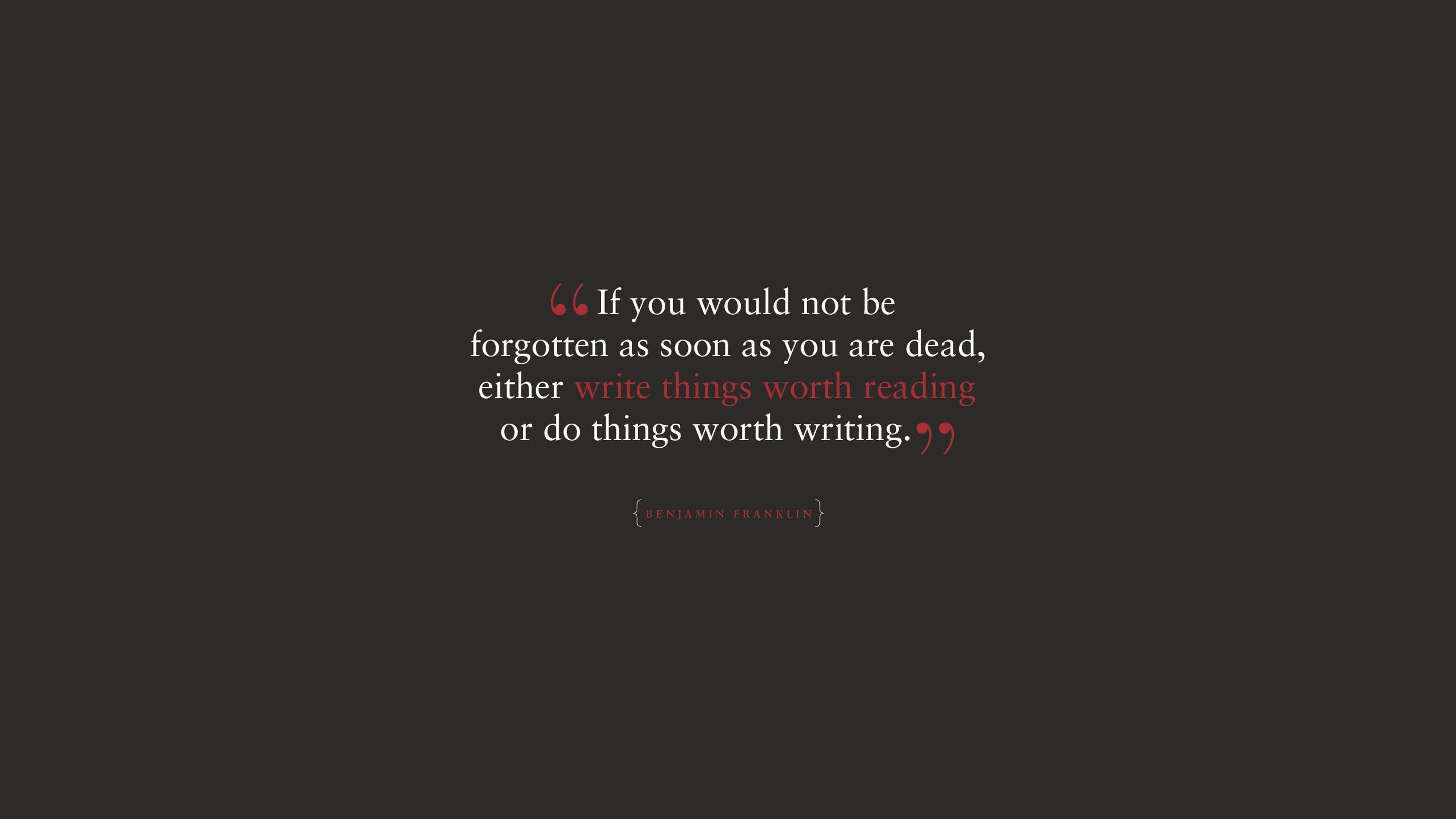Benjamin Franklin 4k Ultra HD Motivational — 3840x2160 wallpaper