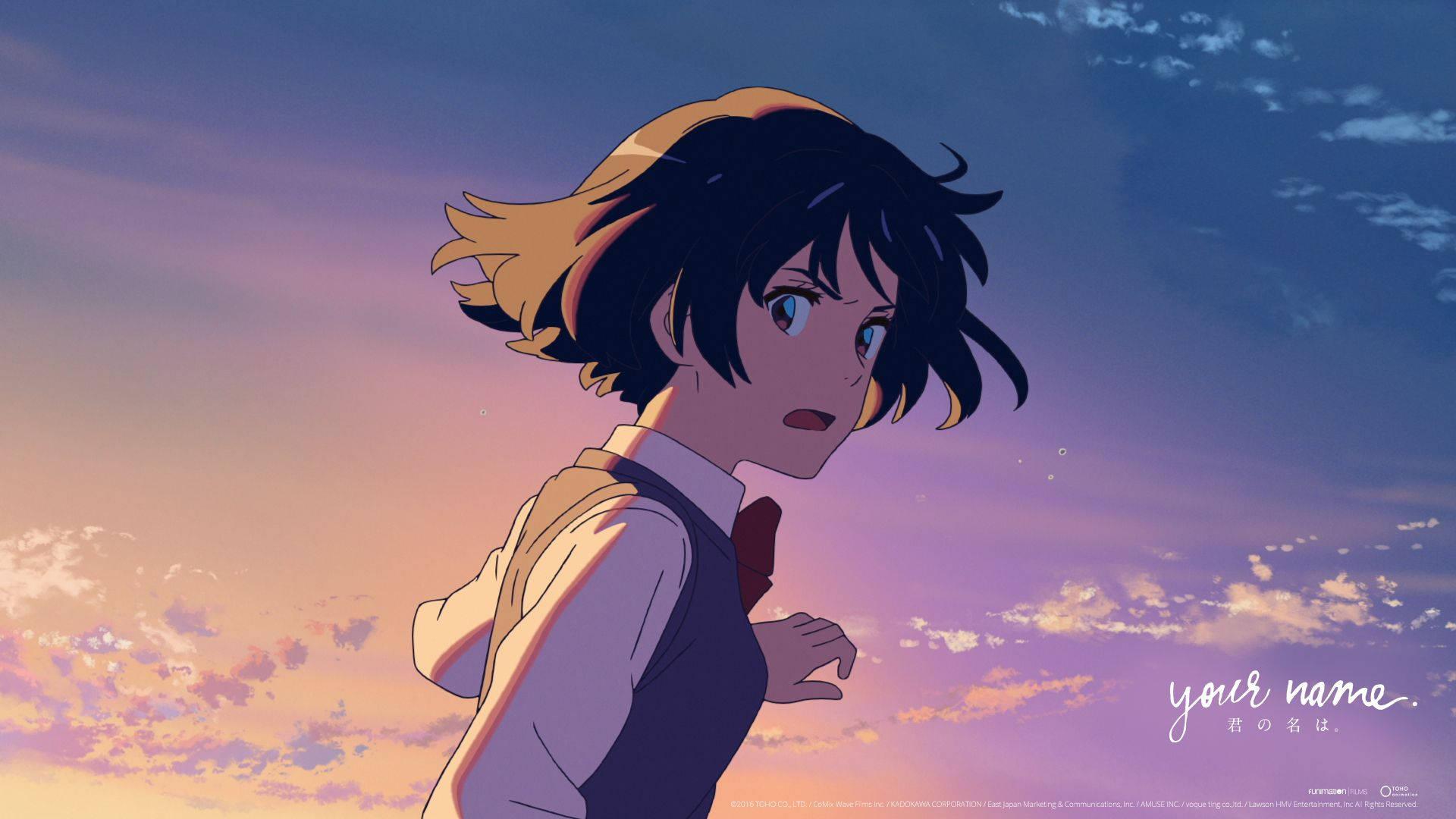 Bestfriends Forever - Mitsuha Miyamizu from the film Your Name. — 1920x1080 wallpaper