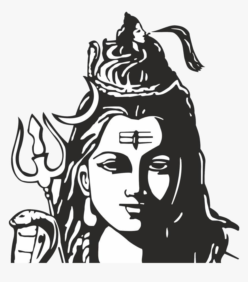 Bhole Baba Black And White Drawing — 860x977 wallpaper