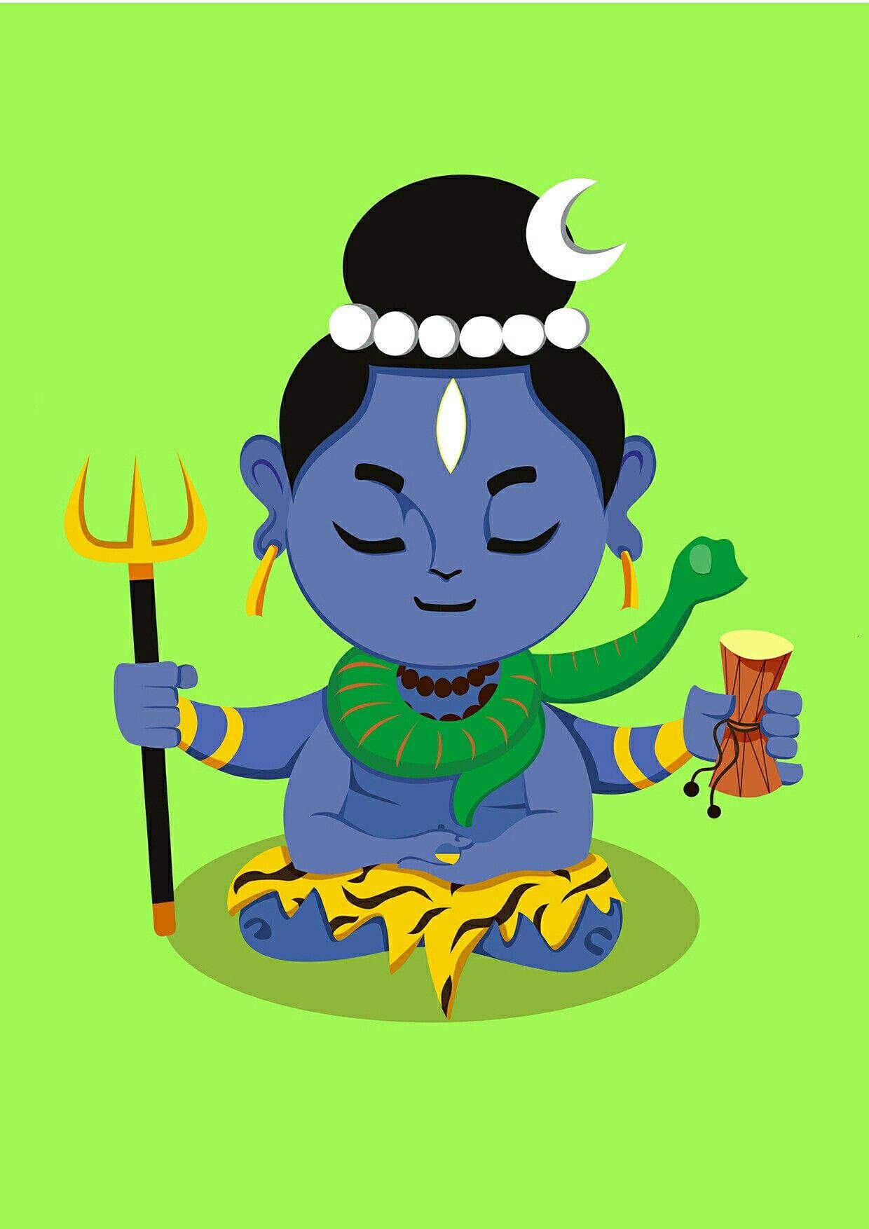 Bhole Baba Cute Art — 1240x1754 wallpaper