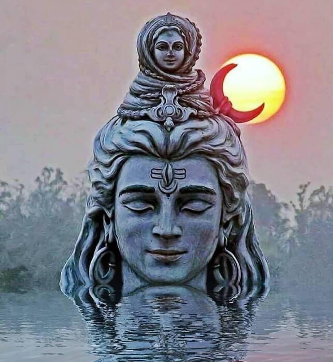 Bhole Baba Head In Waters — 1080x1175 wallpaper