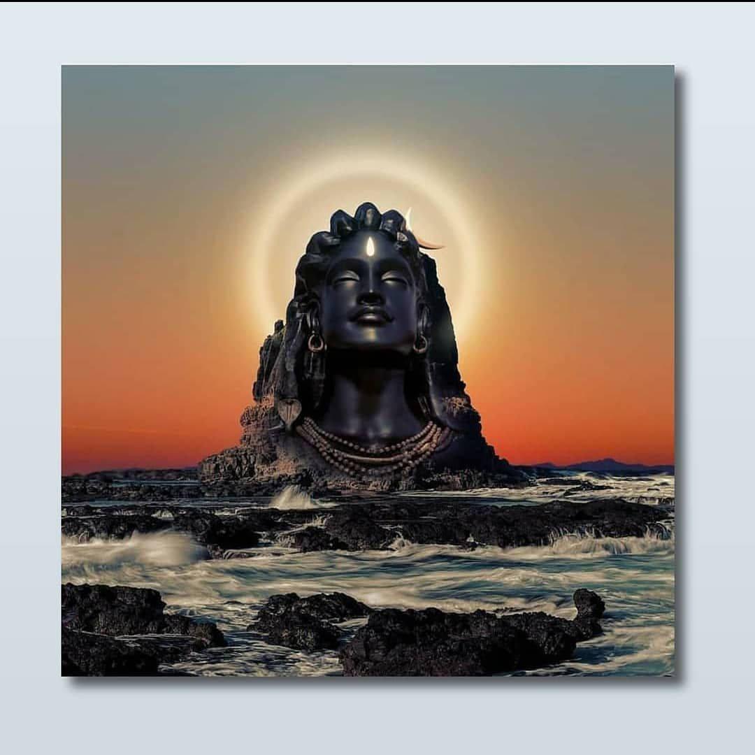 Bhole Baba Head Statue — 1080x1080 wallpaper