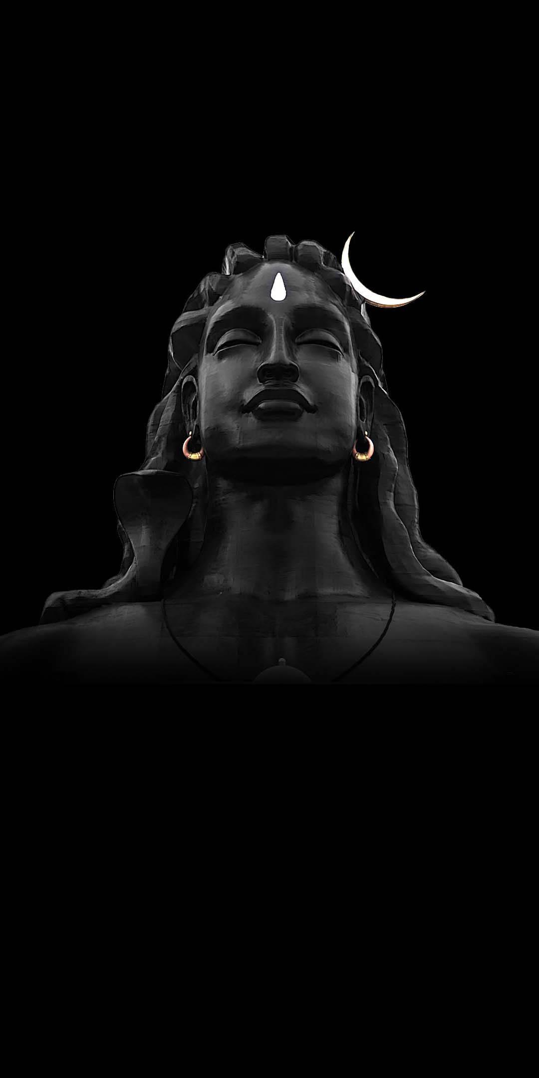 Bholenath HD Face Dark Crescent Moon