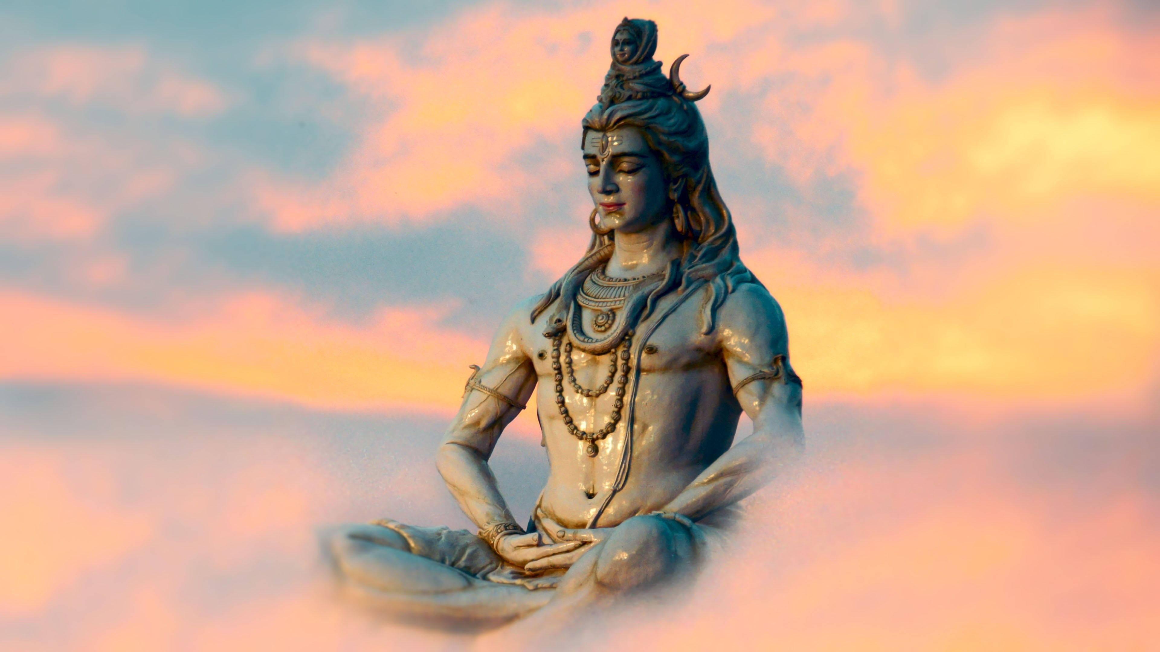 Bholenath HD Shiva Meditating Clouds