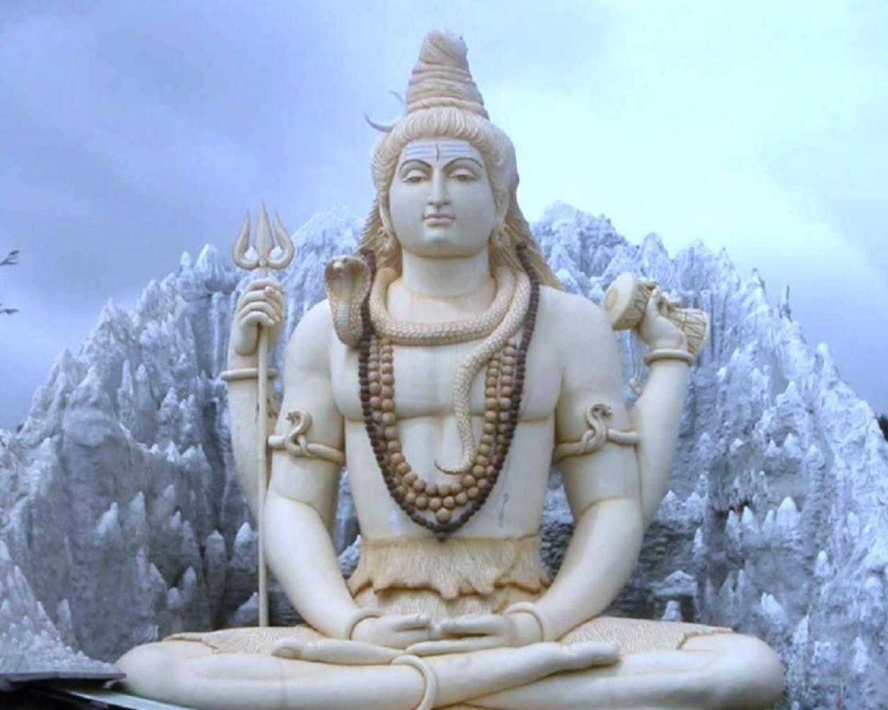 Bholenath HD Shiva White Figure