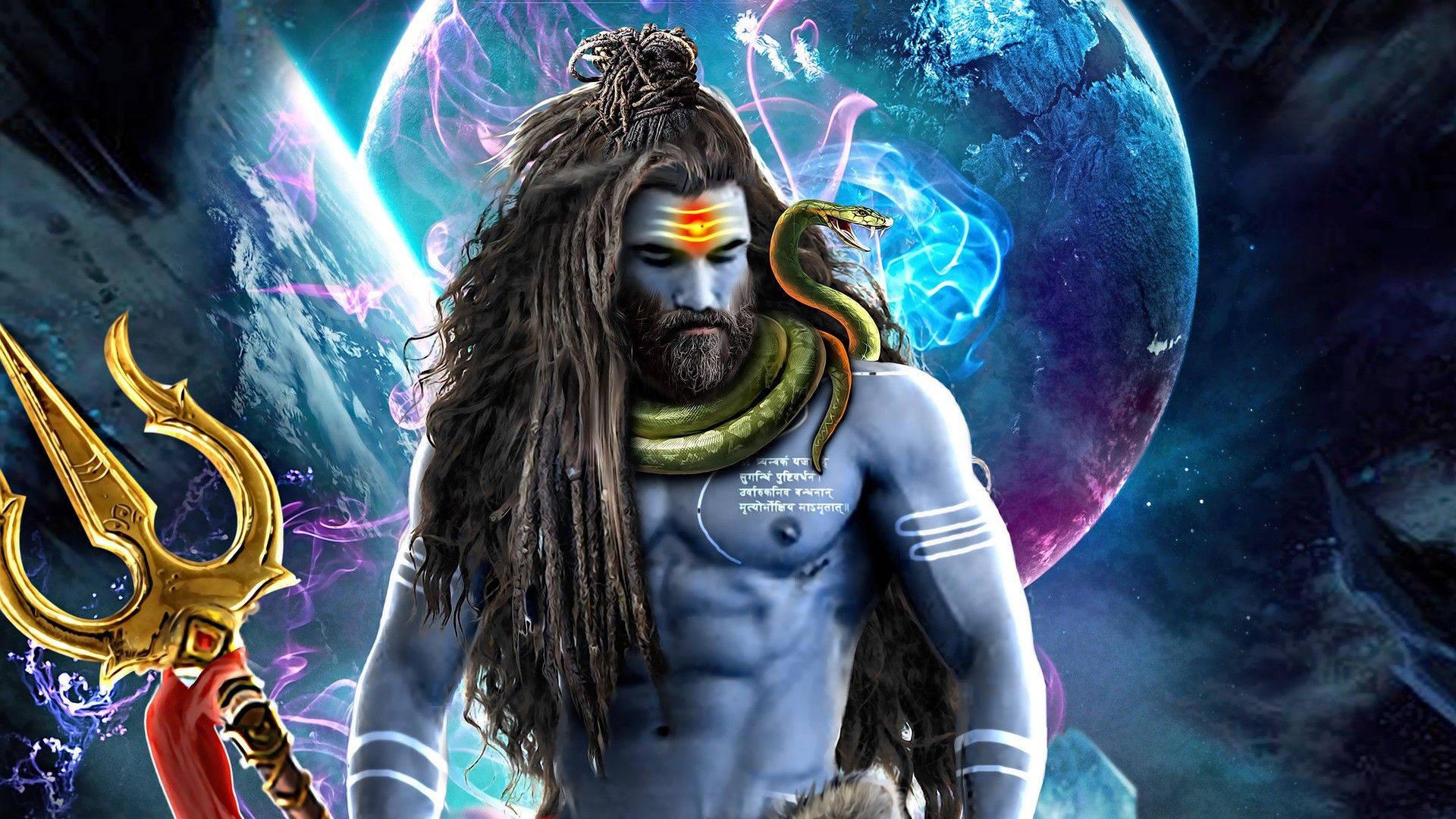 Bholenath HD Shiva With Vasuki